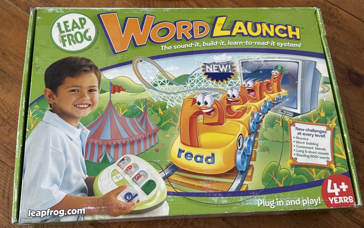 LeapFrog Word Launch – Reading Learning System TV Plug & Play Kids Game – New