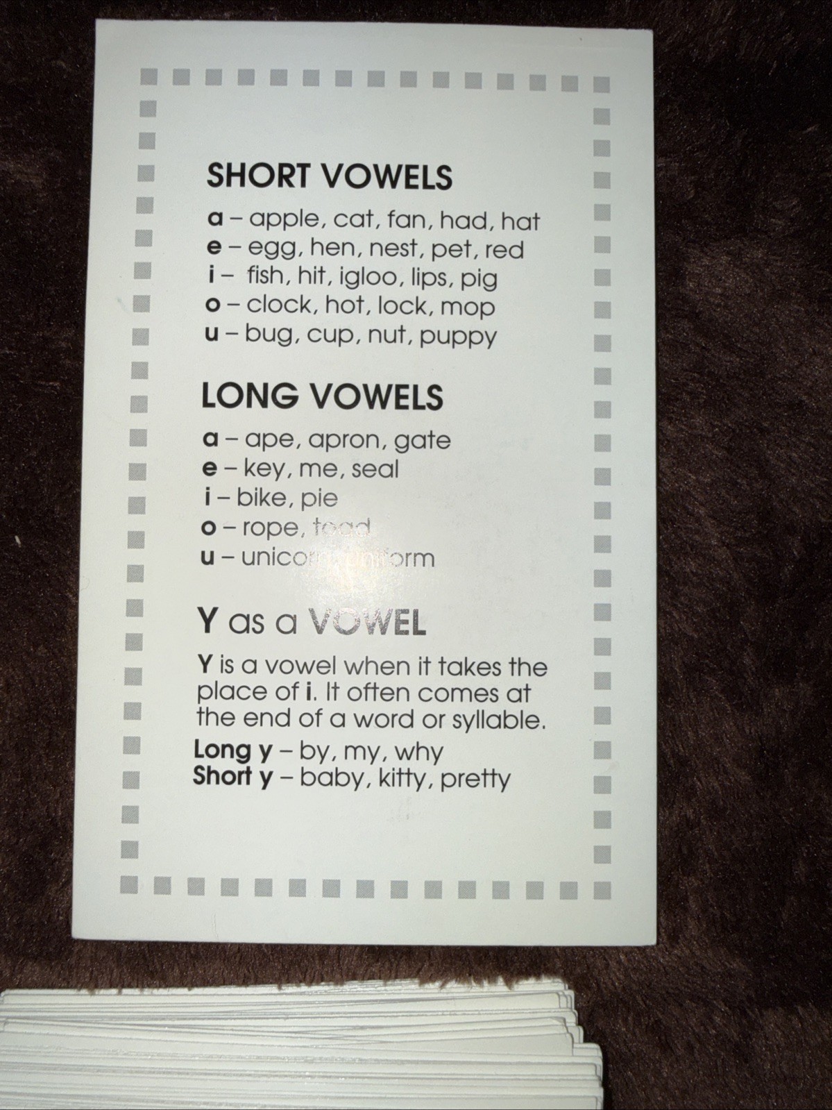 School Zone Flash Cards Phonics Made Easy Words/Pictures/Game Home School Used