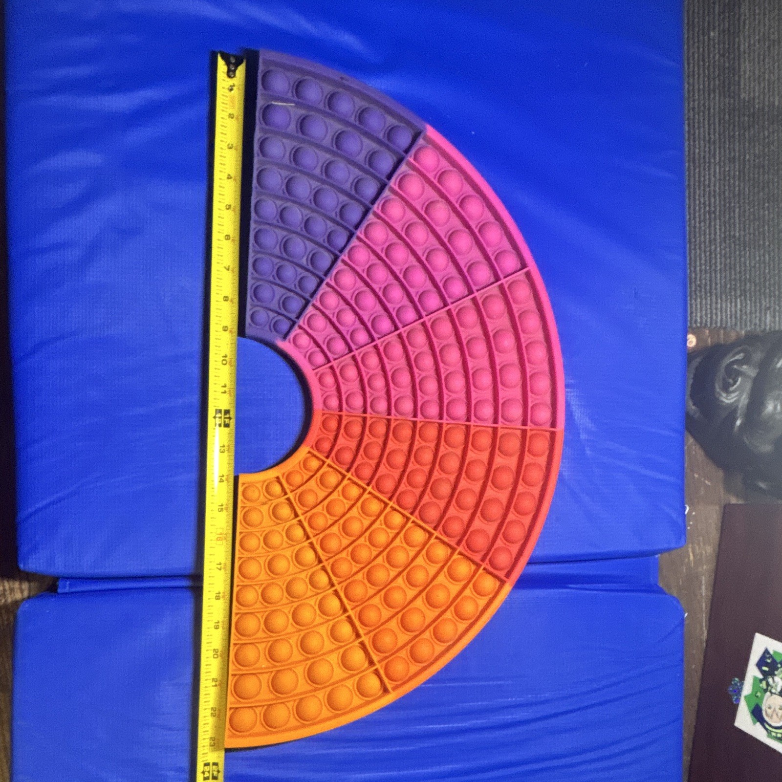 Large Rainbow Semicircle Pop It Tactile Sensory Toy Ages 3+ Multicolor