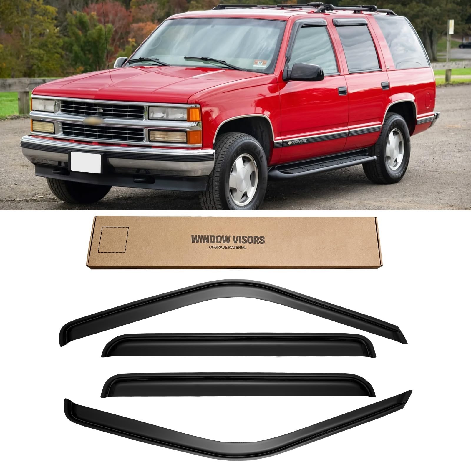 Window Visors for 1995-2000 Tahoe/Yukon, 1992-1999 Suburban, Chevy/GMC C/K 15…