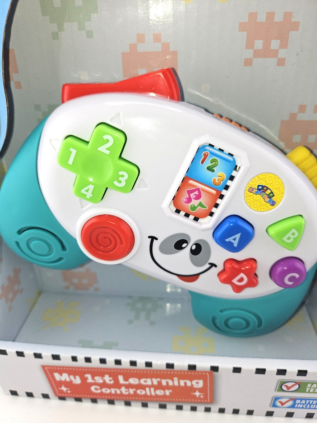 Baby Learning Controller Toy 6+ Months Lights Sounds Fine Motor Skills NEW