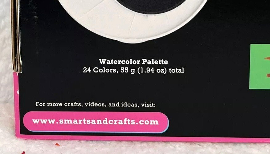 Smarts & Crafts Watercolor Studio Kit Multicolor 28-Pc W/ Paints Brushes Paper..