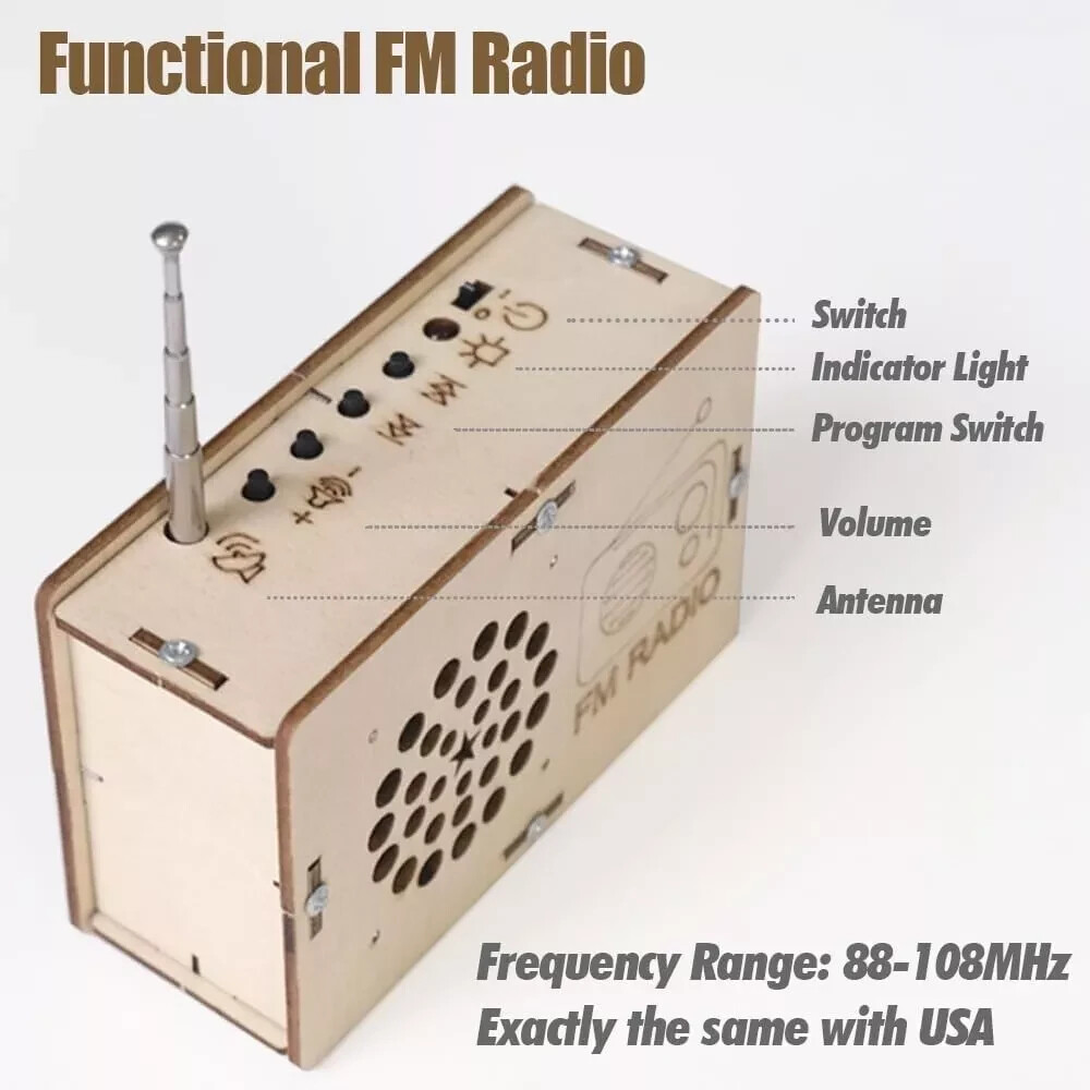 STEM Radio Kit for Kids 6-14 | DIY Electronics, Science & Circuit Project 🎁