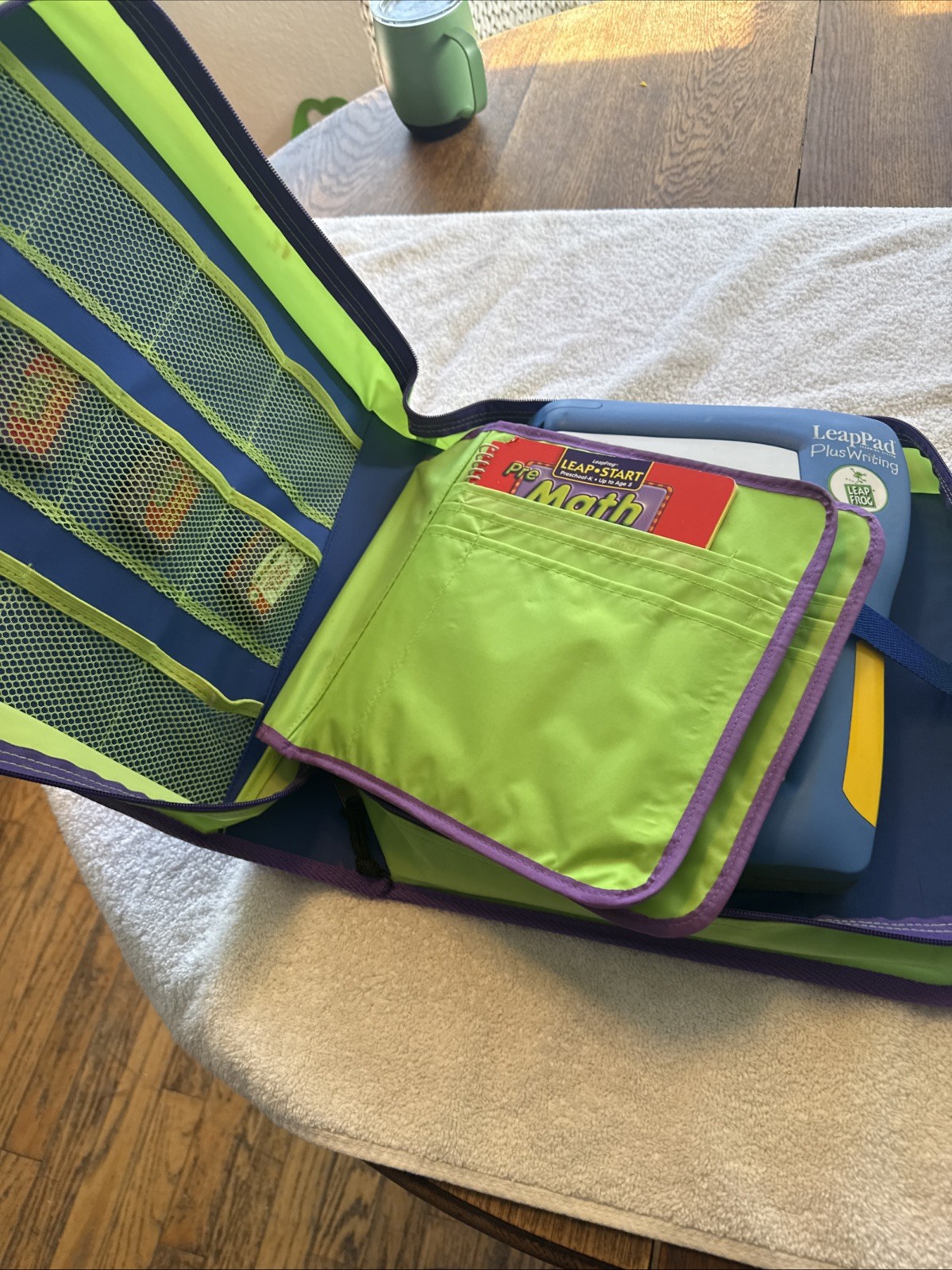 Leap Pad Plus Writing System With Case And 3 Books & Cartridges