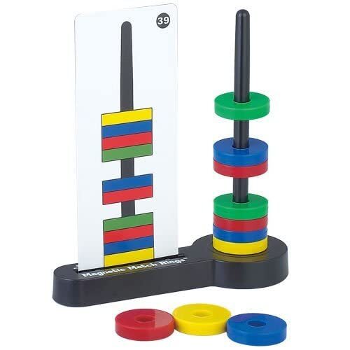 Magnetic Match Rings Educational STEM Toy for Kids Ages 3 and Up