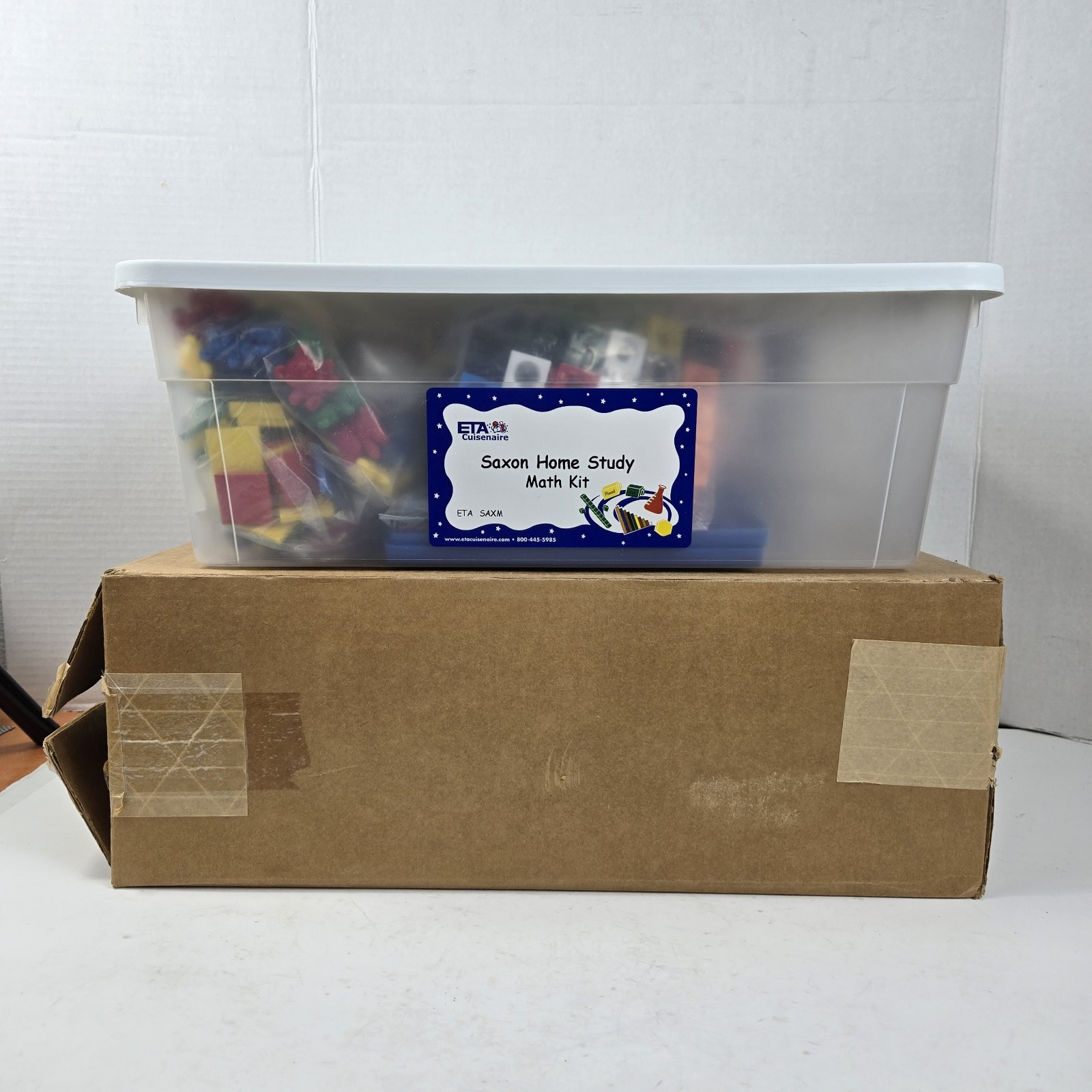 NEW Saxon Math K-3 Homeschool Manipulative Kit ETA Cuisenaire SEALED BOX