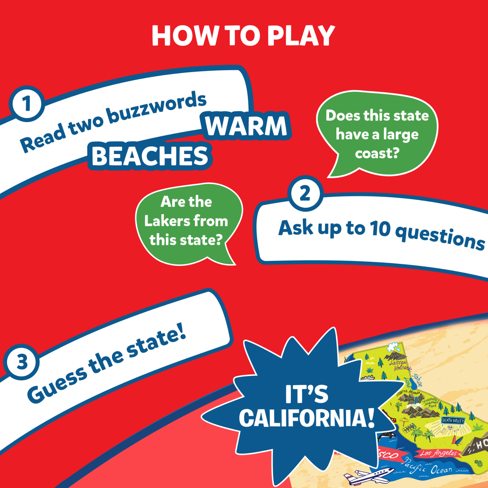 Skillmatics Card Game – Guess in 10 States of America for Kids Ages 8 and Up