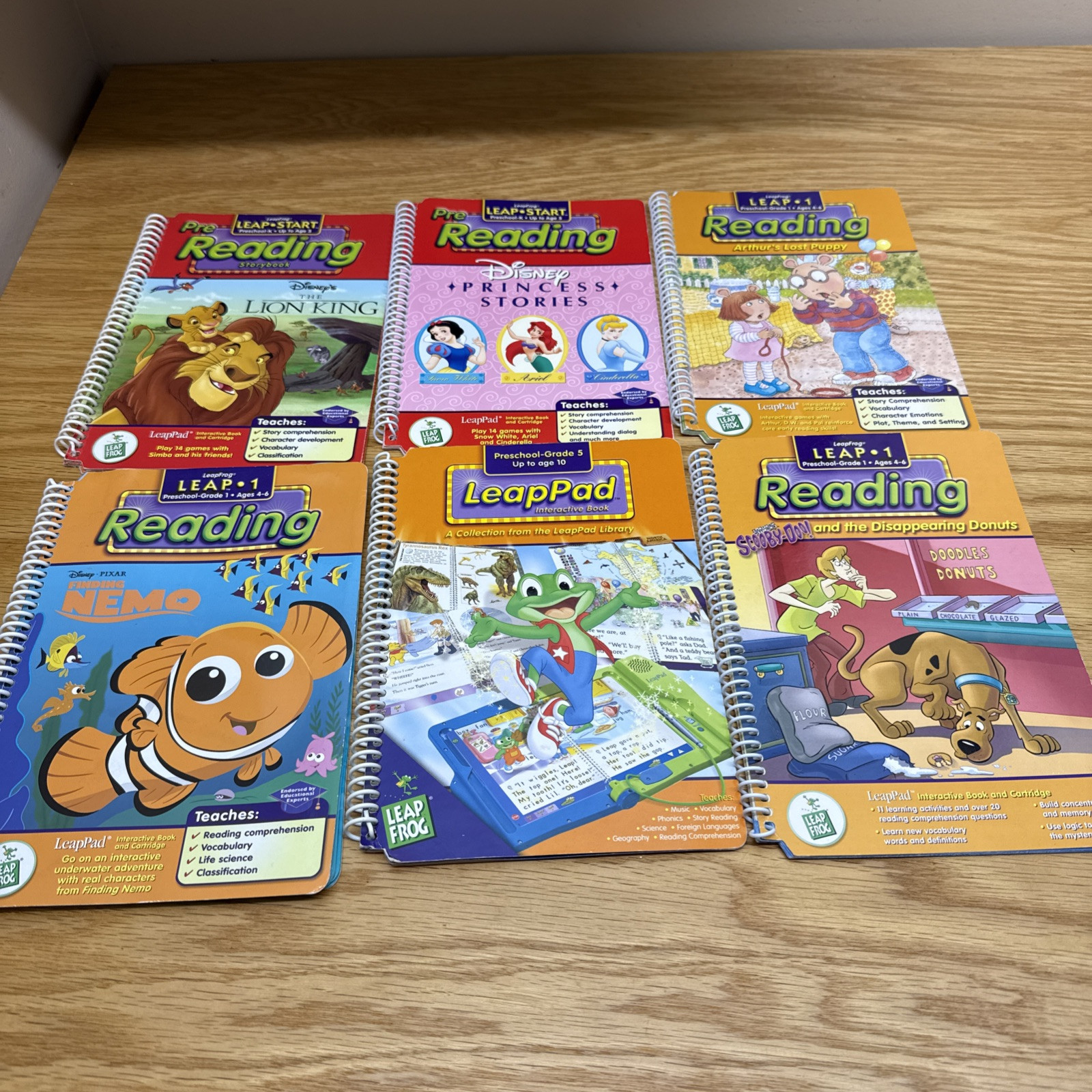 LeapFrog LeapPad Book Lot of 5 Books only Read Description for Book Titles