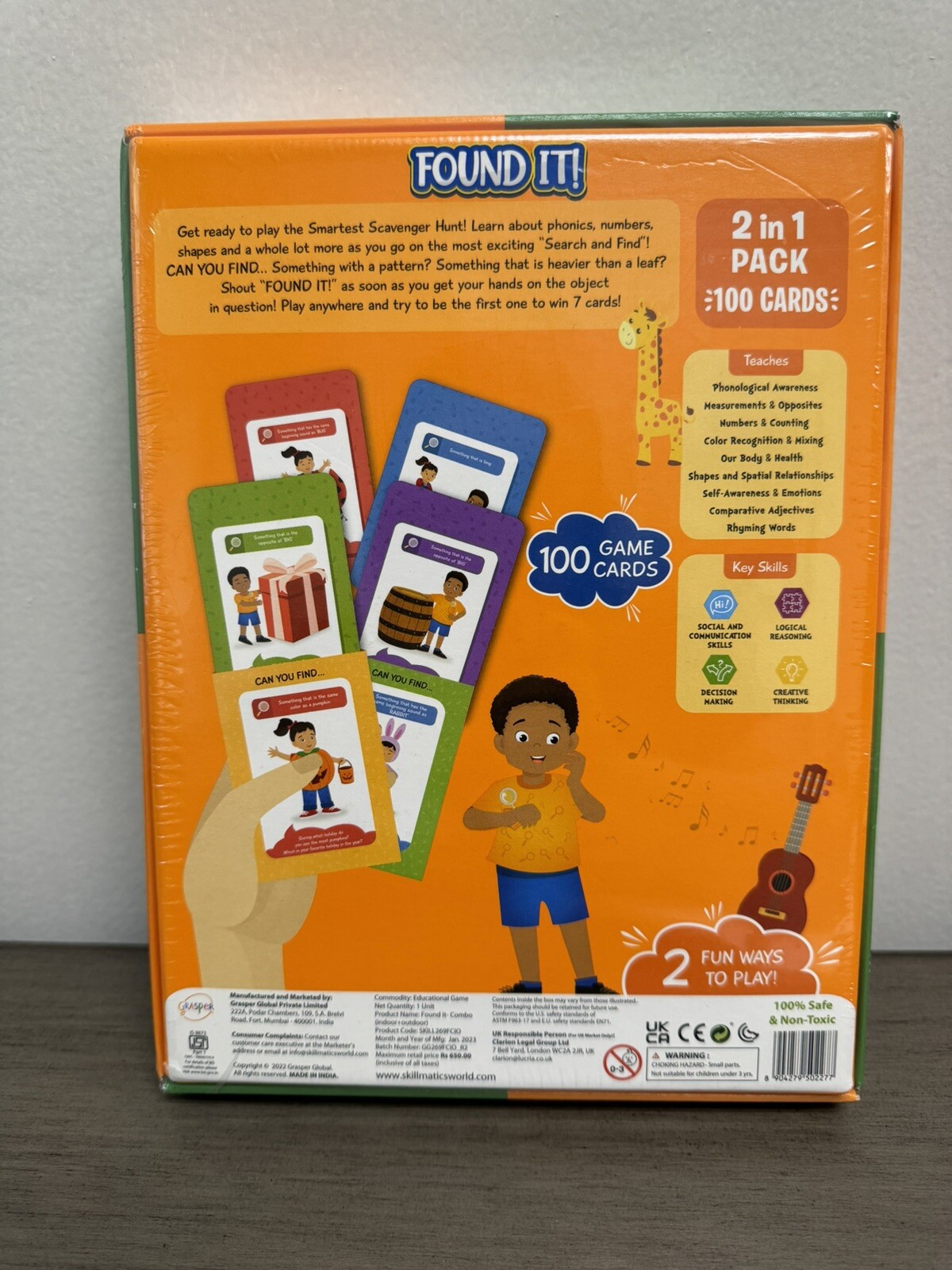 FOUND IT! Indoor Outdoor Scavenger hunt card game for kids and family fun!