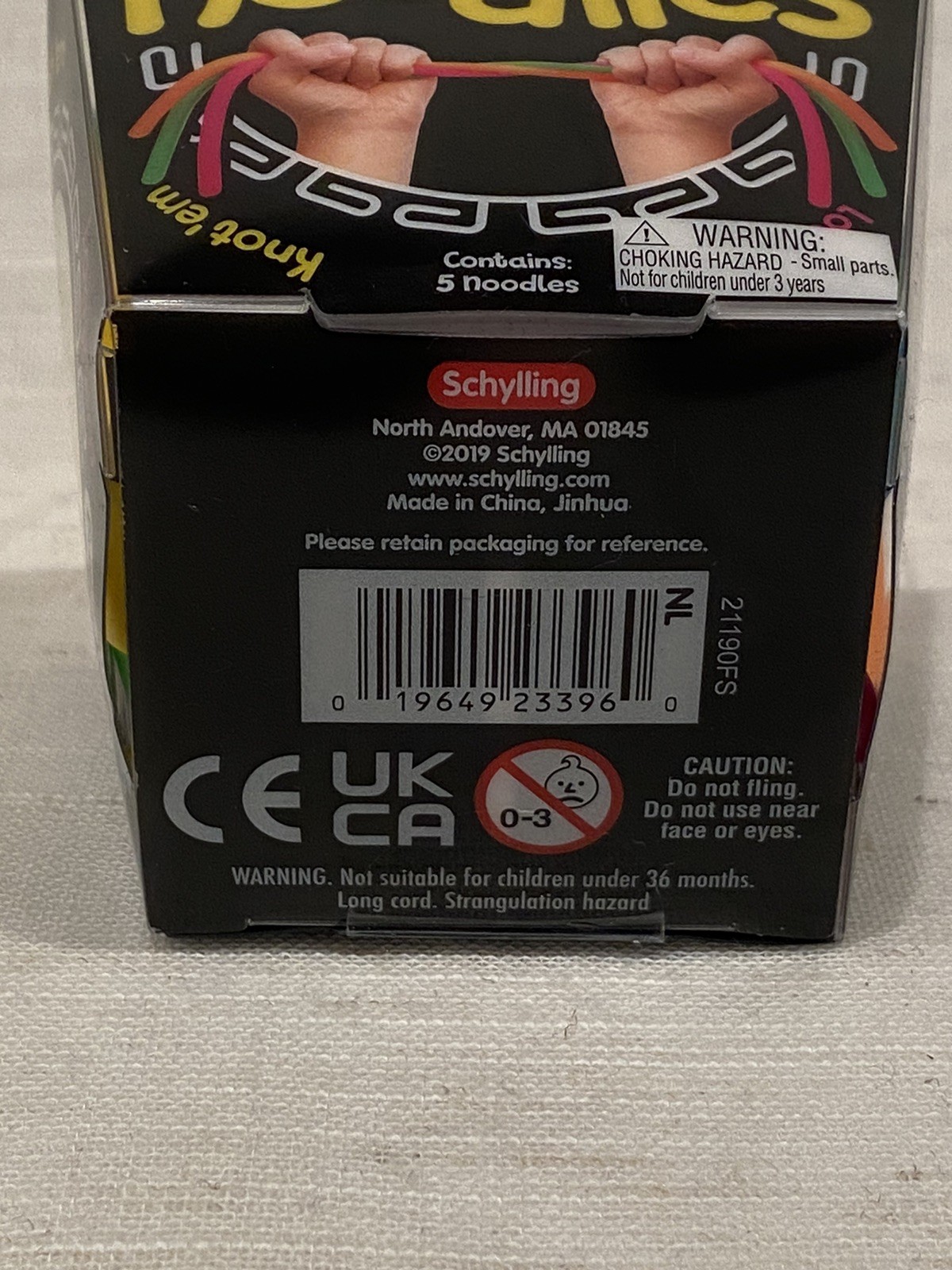 NEW NeeDoh Noodlies 2019 Schylling Sensory Stretchy 5 Colors Authentic