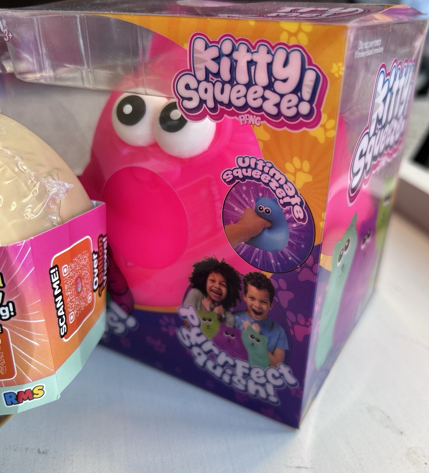 Rare 7pc Squishy Lot Sherbet Dumpling J’adore NeeDoh FuzzBall Kitty + More