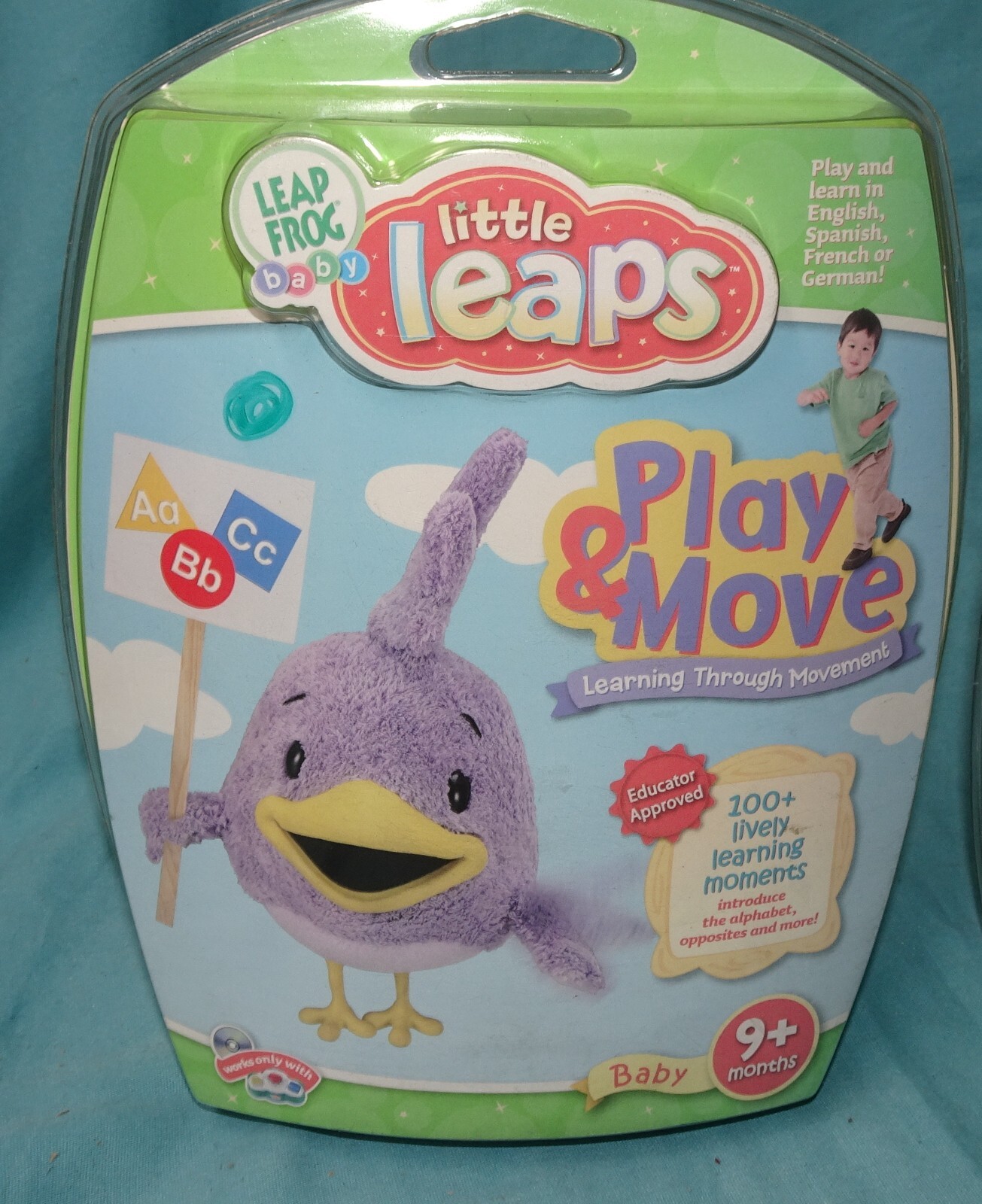Lot Of 3 Leap Frog Little Leaps DVD = first steps say it play move baby 9 months