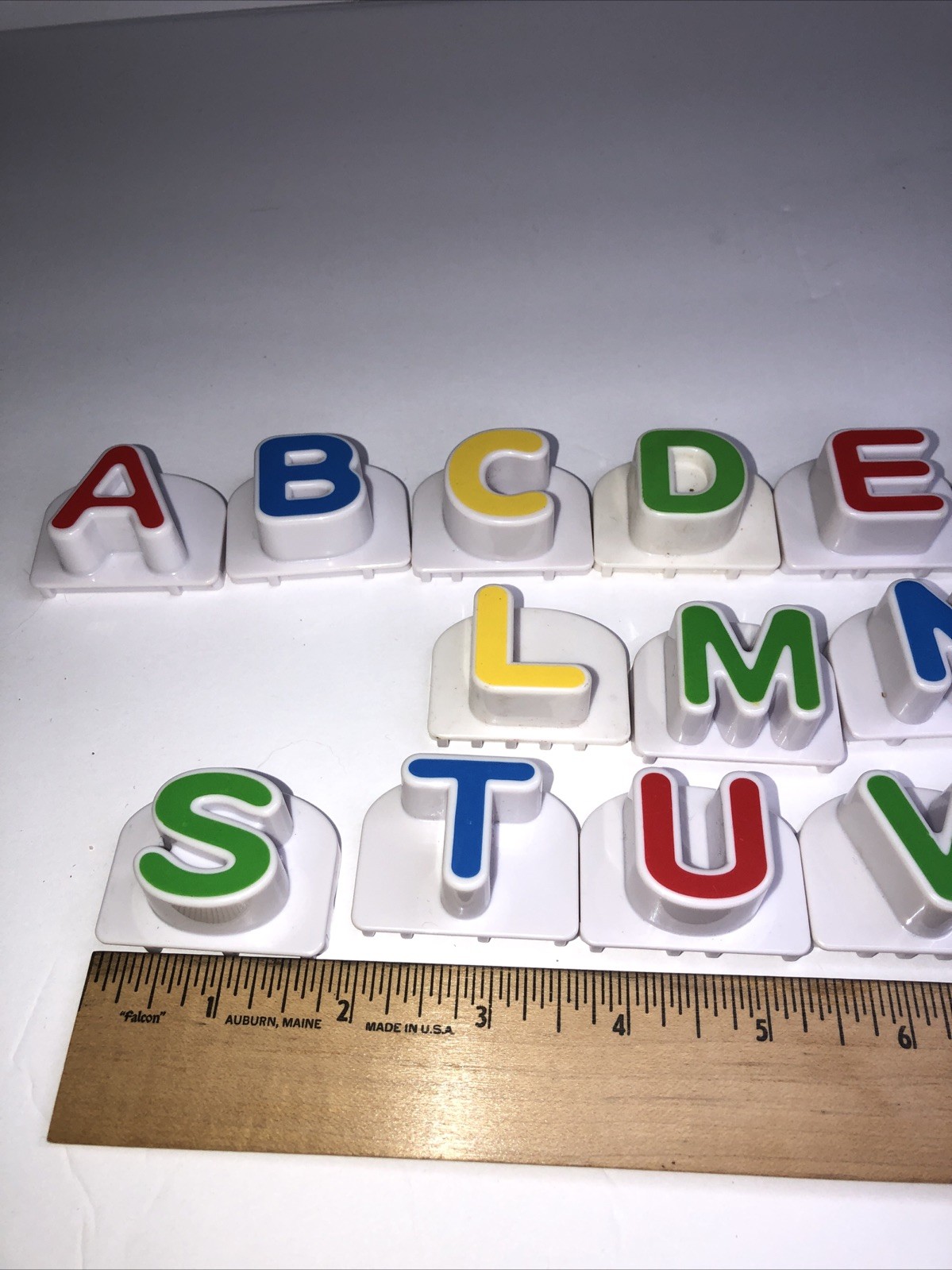 Leap Frog Fridge Phonics Complete 26 Replacement Upper Case Letters 1 3/4 wide