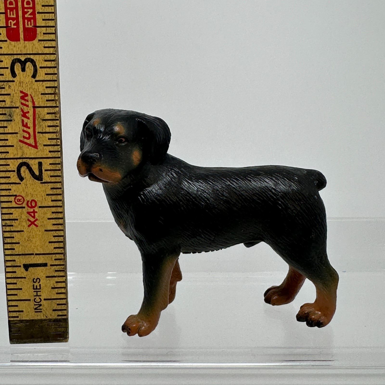 Schleich Rottweiler Figure Black Brown Dog Pet Animal Figurine 2.5″ 1999 Vintage