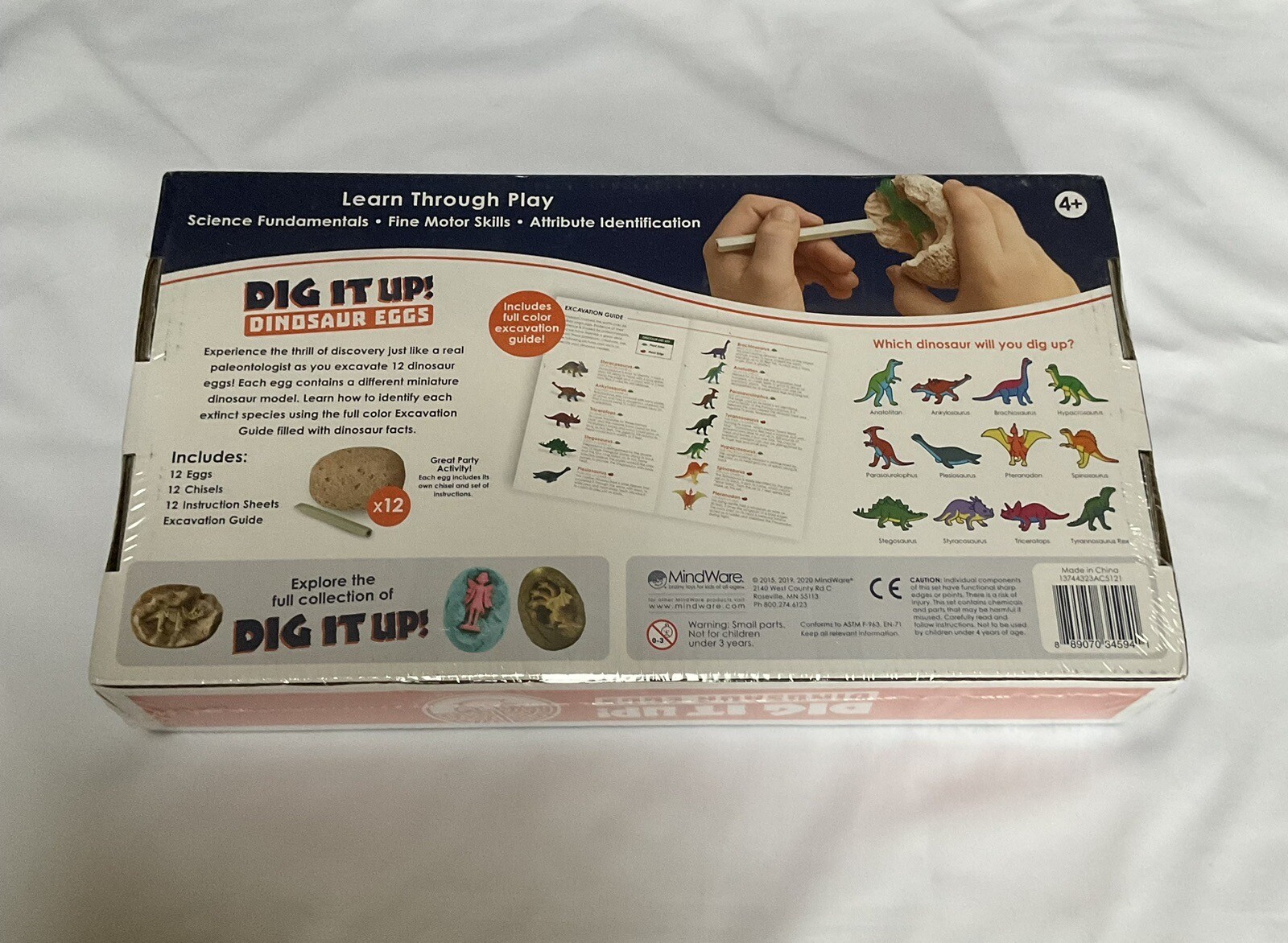 Dig It Up! 12 Dinosaur Eggs – MindWare Discoveries Science and Nature *NIB*