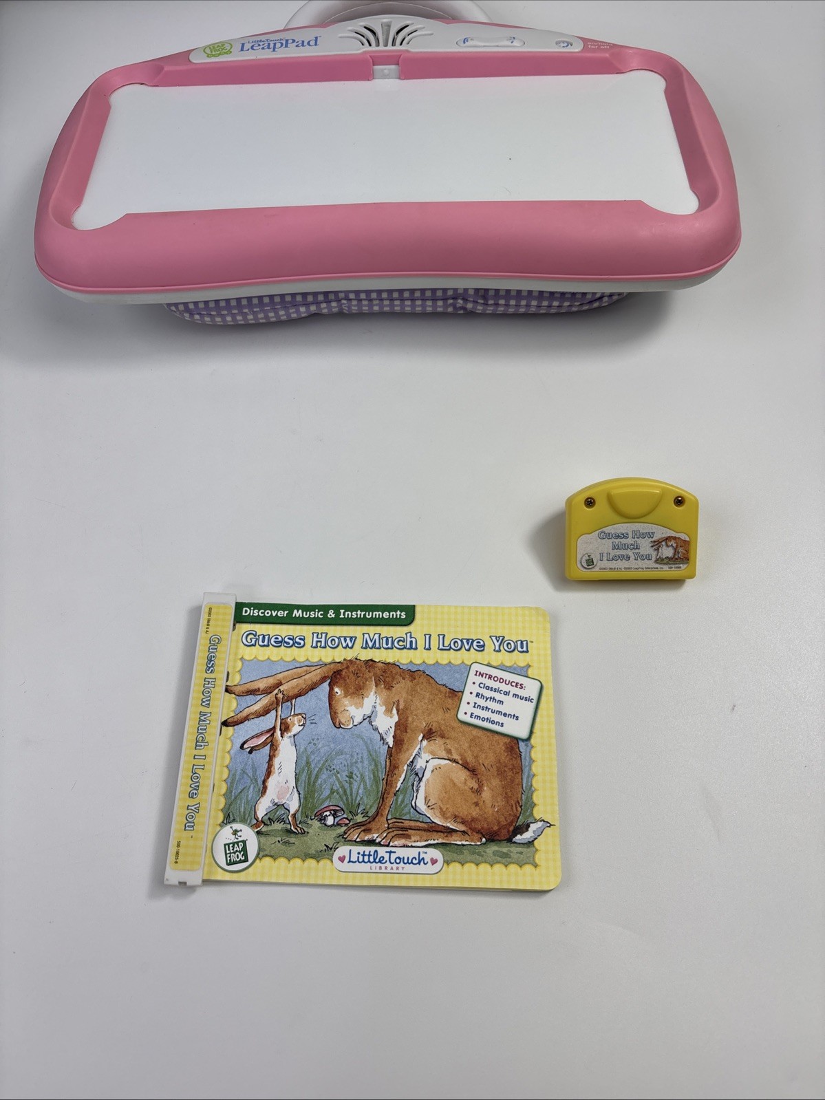 Leap Frog Little Touch Leap Pad Learning System PINK 8 Books & 7 Cartridges &Bag
