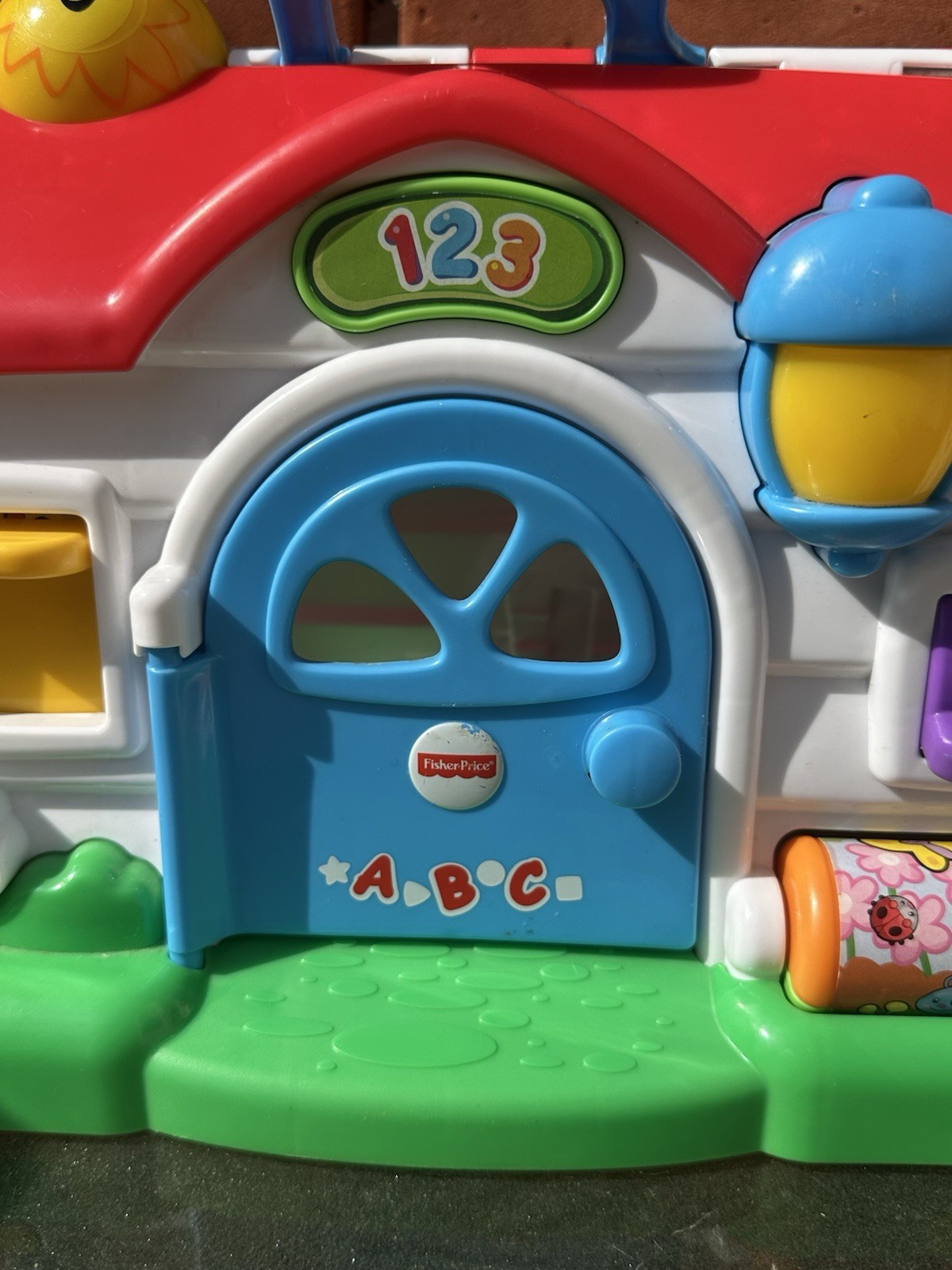 Fisher Price ABC 123 Musical Sound School House Interactive Learning Toy WORKS