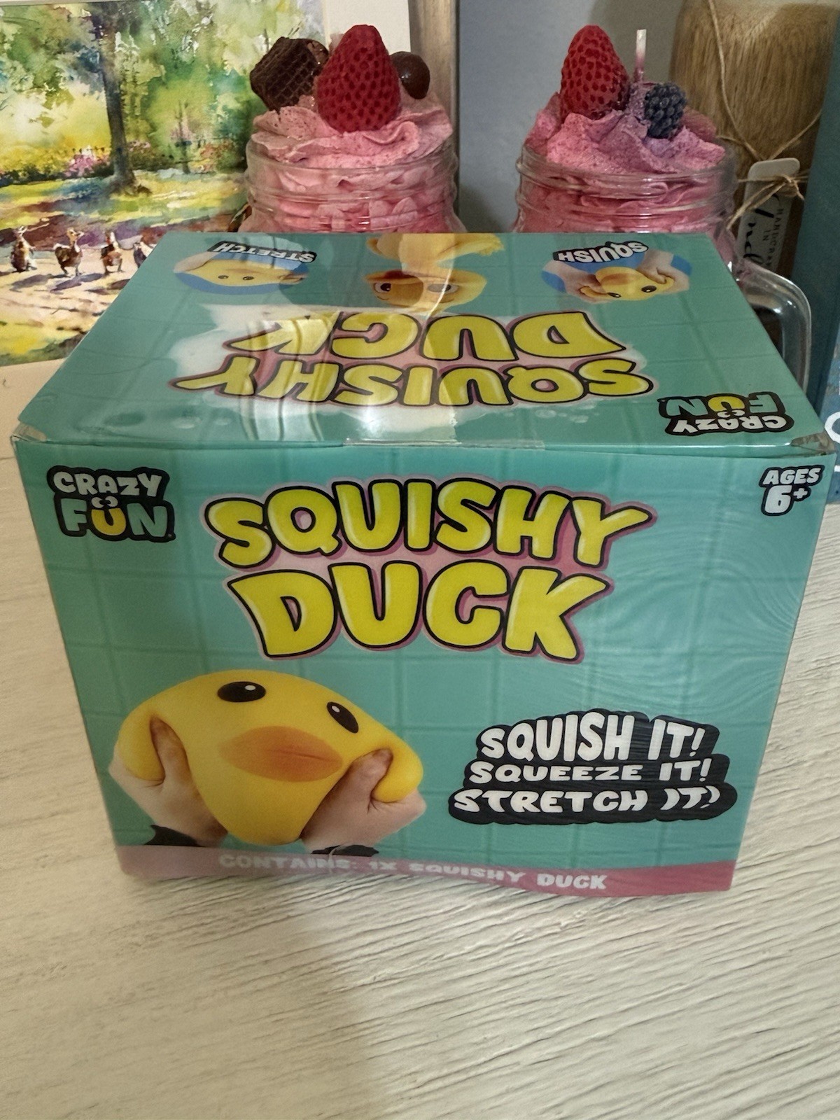 Jumbo Squishy Squeezy Duck Rare Viral TikTok Sold Out RMS Crazy Fun NEW Rare