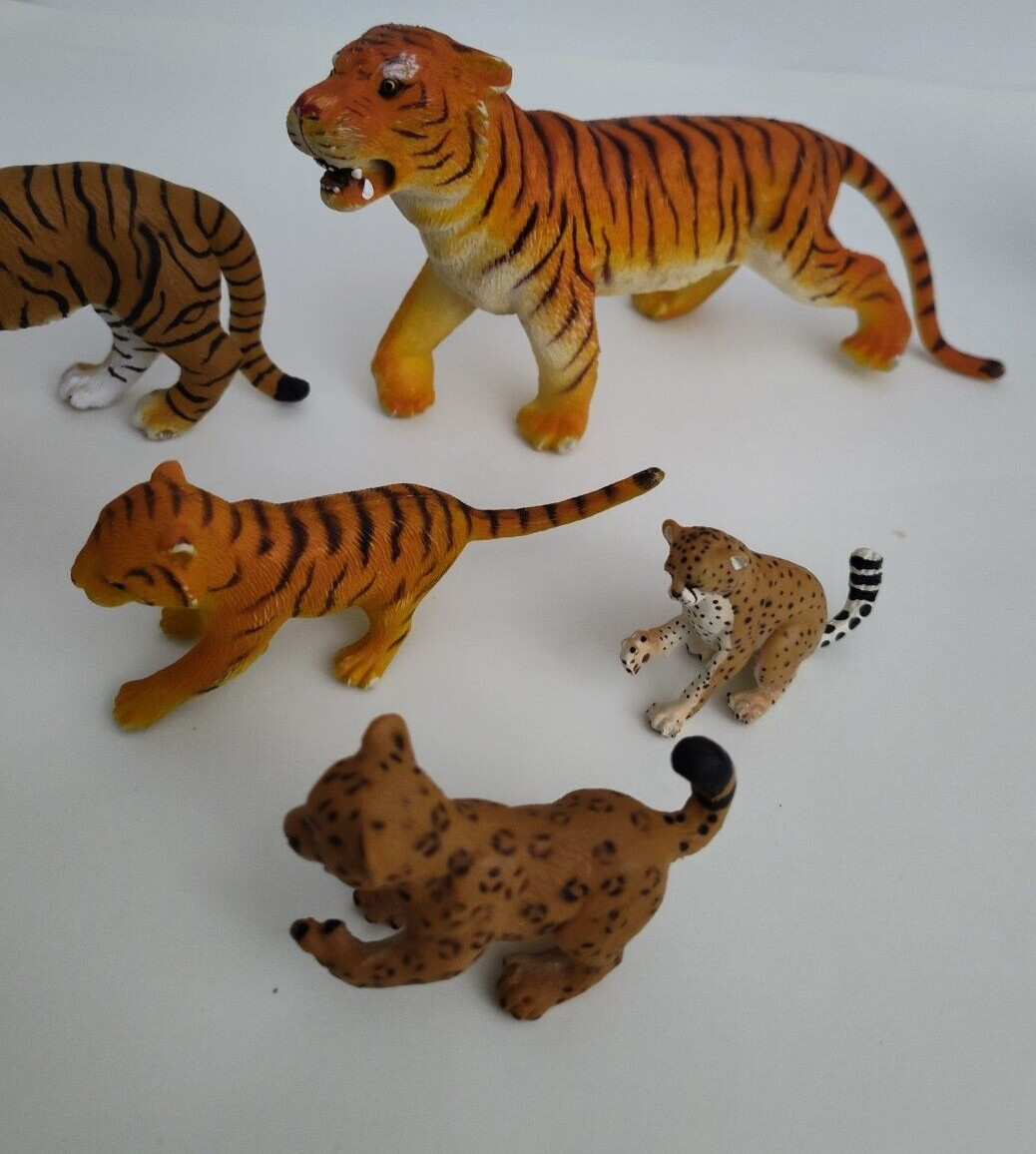 1990s Animals Lot of 11 Elephants Bears Tigers Donkey Pig Cheetah Leopard AAA
