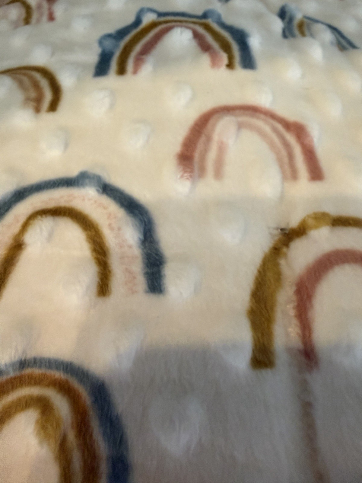 Autism Sensory Activity Mat Teddy Bear Patch Textures Bells Mesh Pocket 18×12″