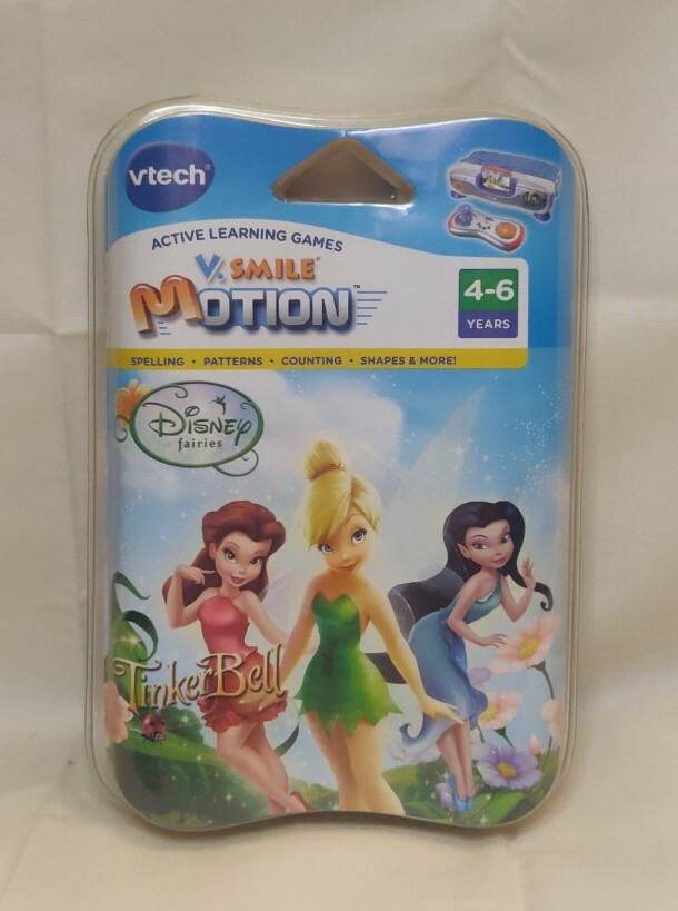 Vtech VSmile Motion Active Learning System Disney Fairies Tinker Bell New in Box