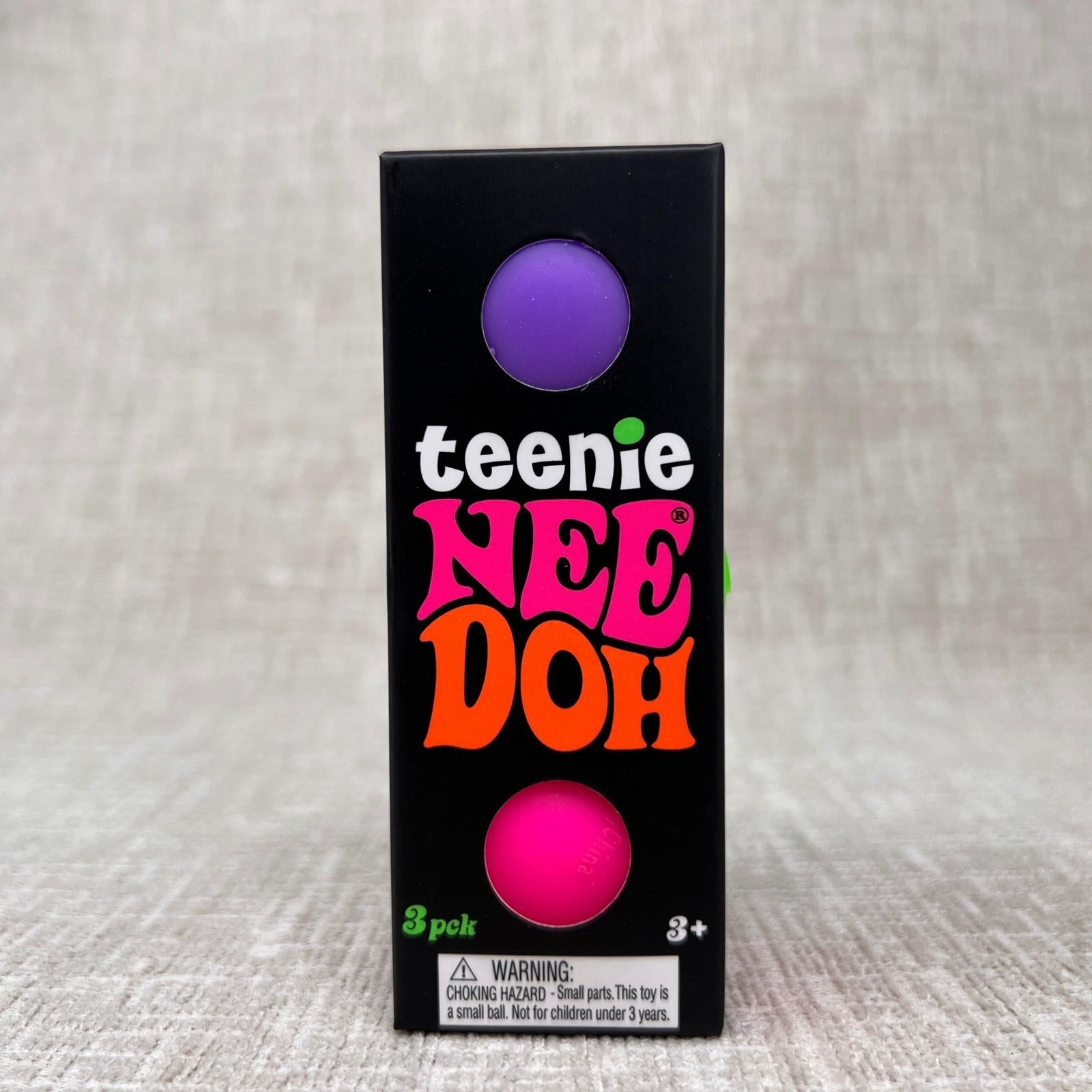 Teenie NeeDoh Fidget Toy Kids 3 Pack Multicolor Squishy Stress Ball FAST SHIP!