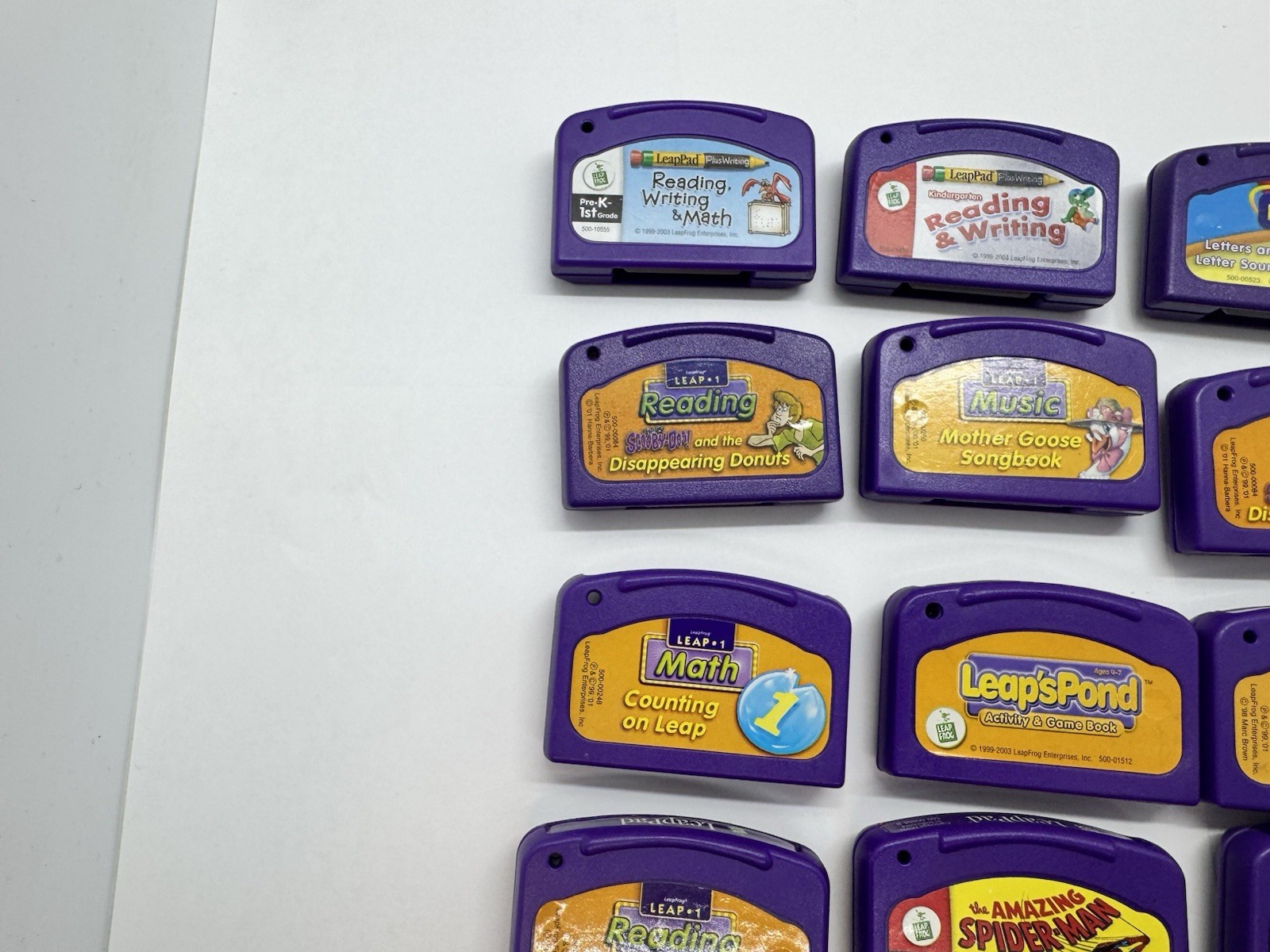 Leapfrog LeapPad Lot of 12 Assorted Learning Game Cartridges Pre K And Up L7
