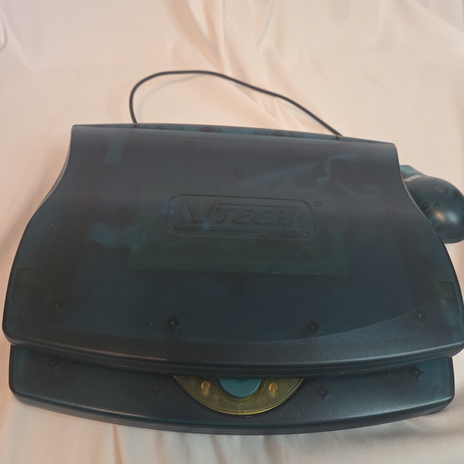 Vintage VTECH EP E-Power Kids Laptop – Translucent Teal Green W/ Mouse Tested