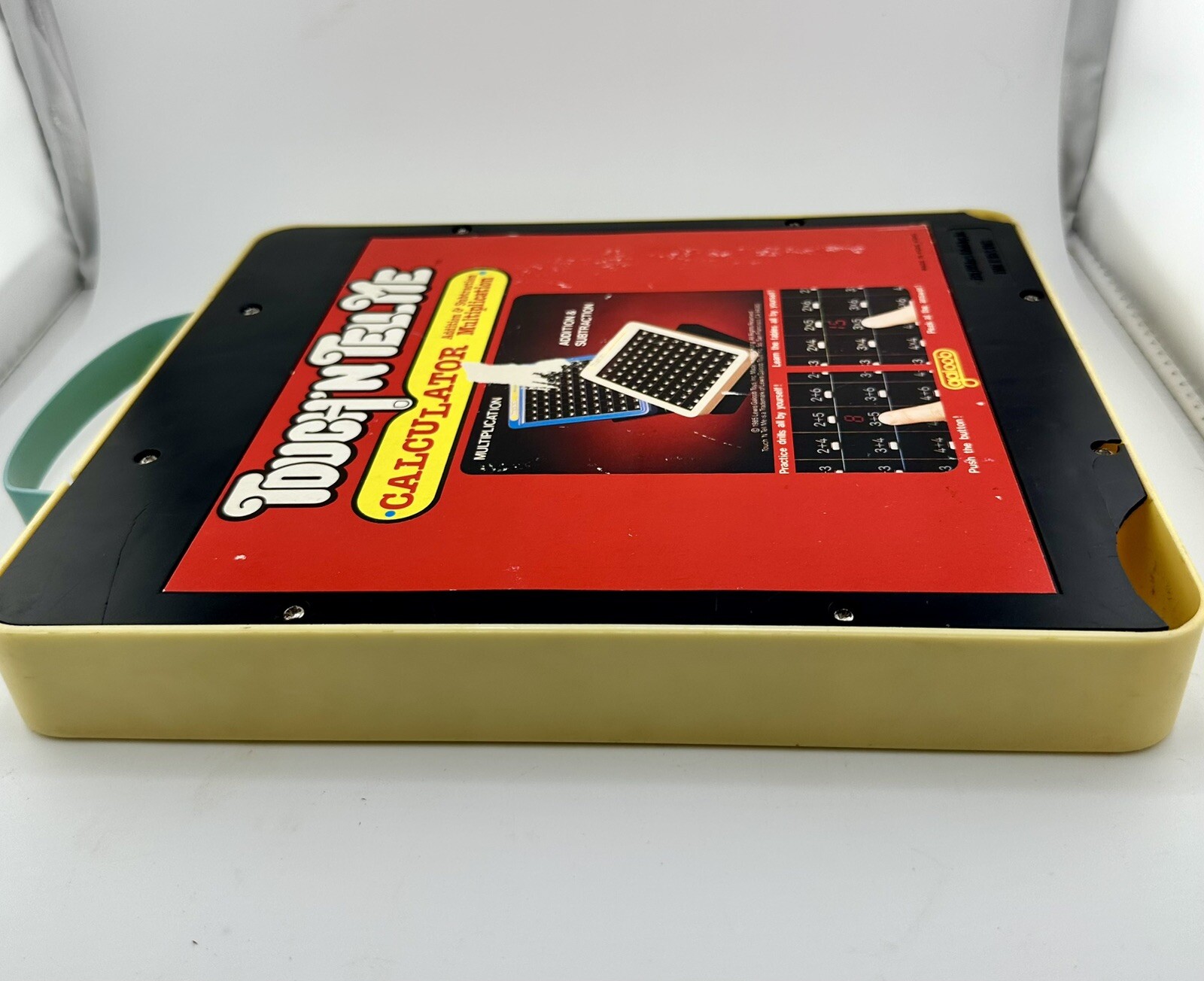 Vtg Touch ‘N Tell Me Math Addition & Subtraction Press and See Board Toy 1985
