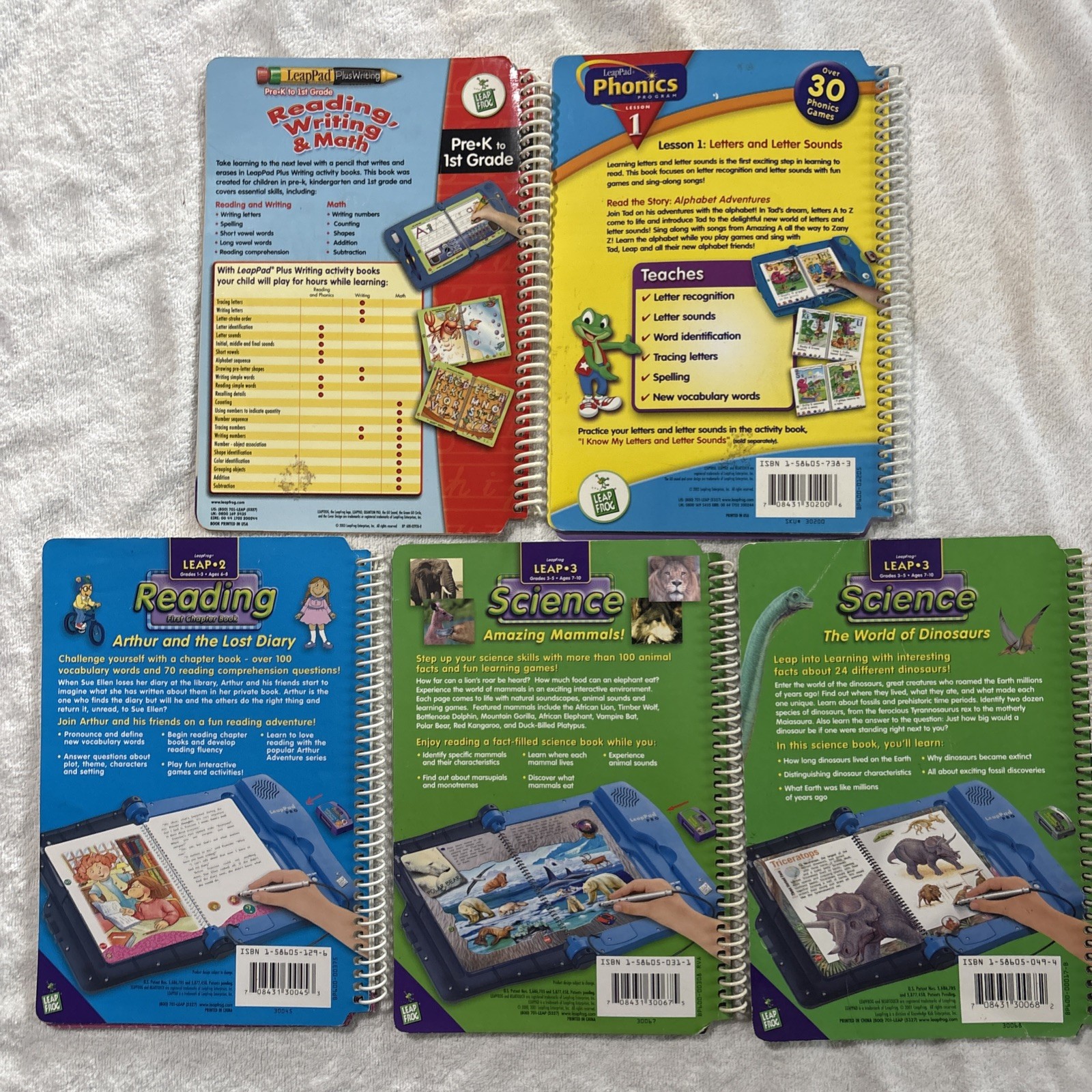 LeapFrog LeapPad Book Lot of 5 Books only Read Description for Book Titles