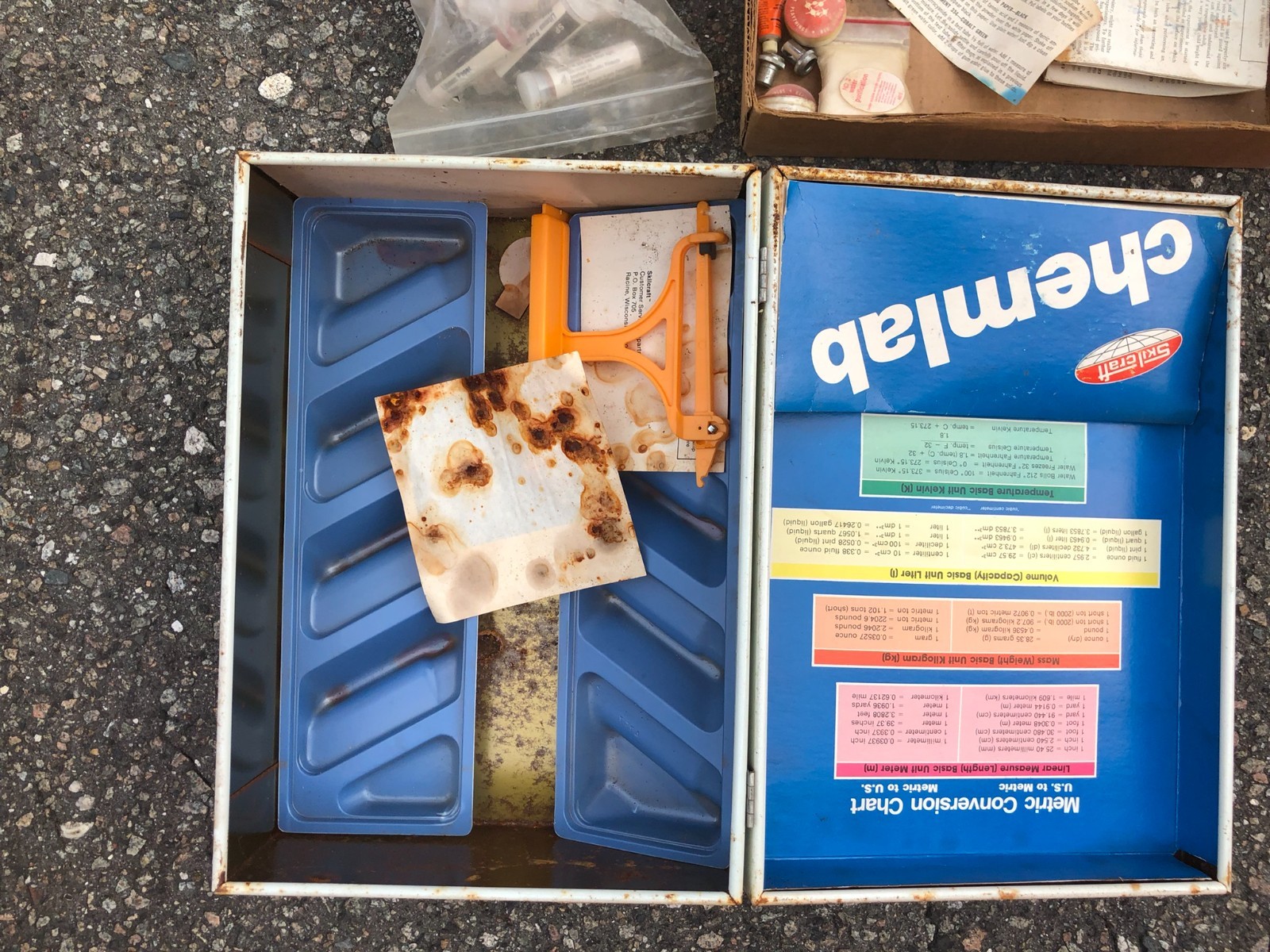 1960s Skil-Craft Chemistry Lab Set Nearly Complete Science Kit w/ Box Pyrex Tube