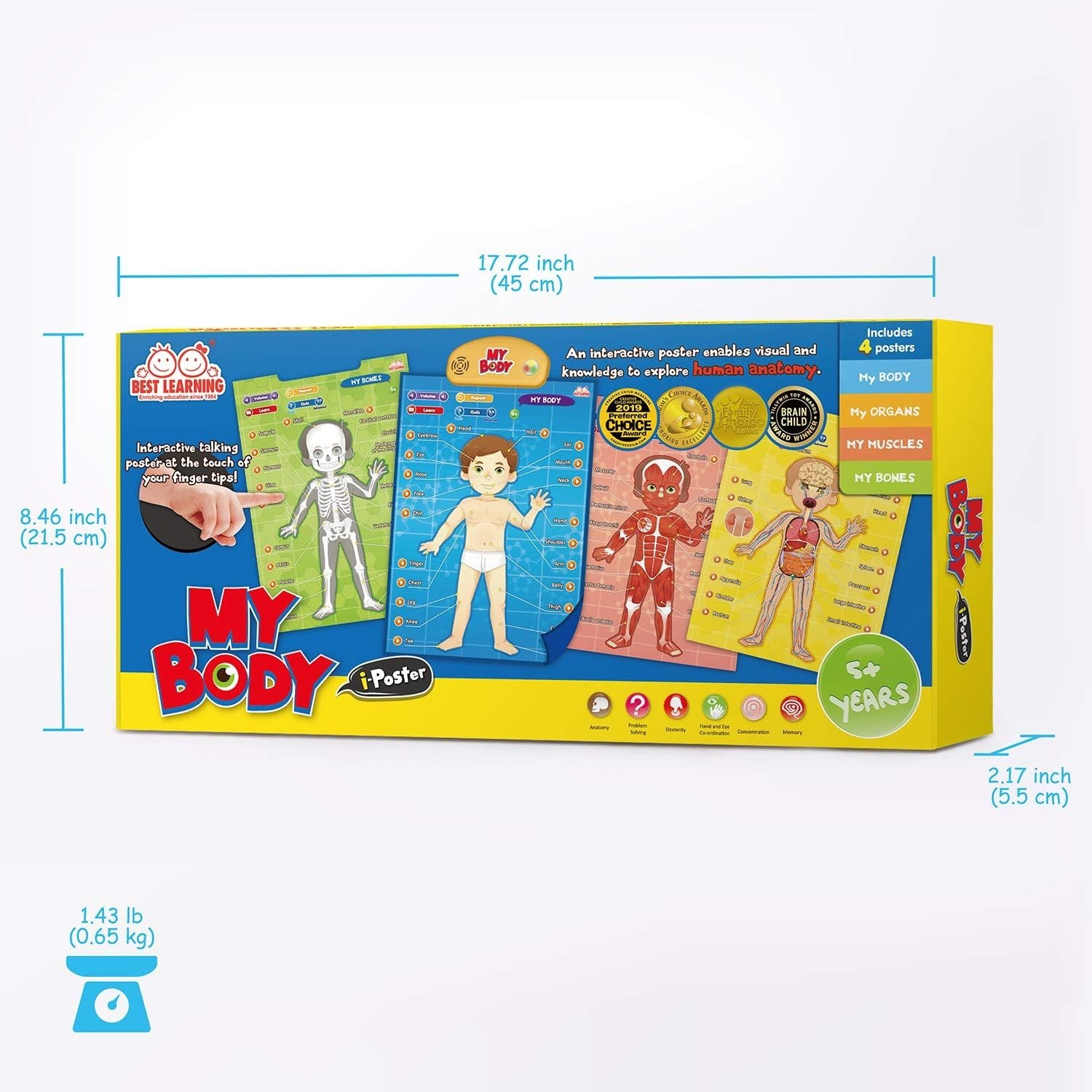 BEST LEARNING i-Poster My Body – Interactive Educational Human Anatomy Talking T