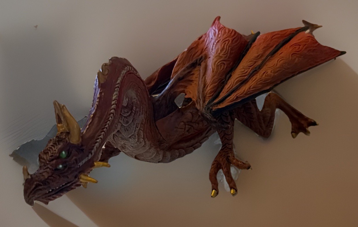 Red Mountain Dragon Action Figure Fantasy, 2008 Safari Ltd.