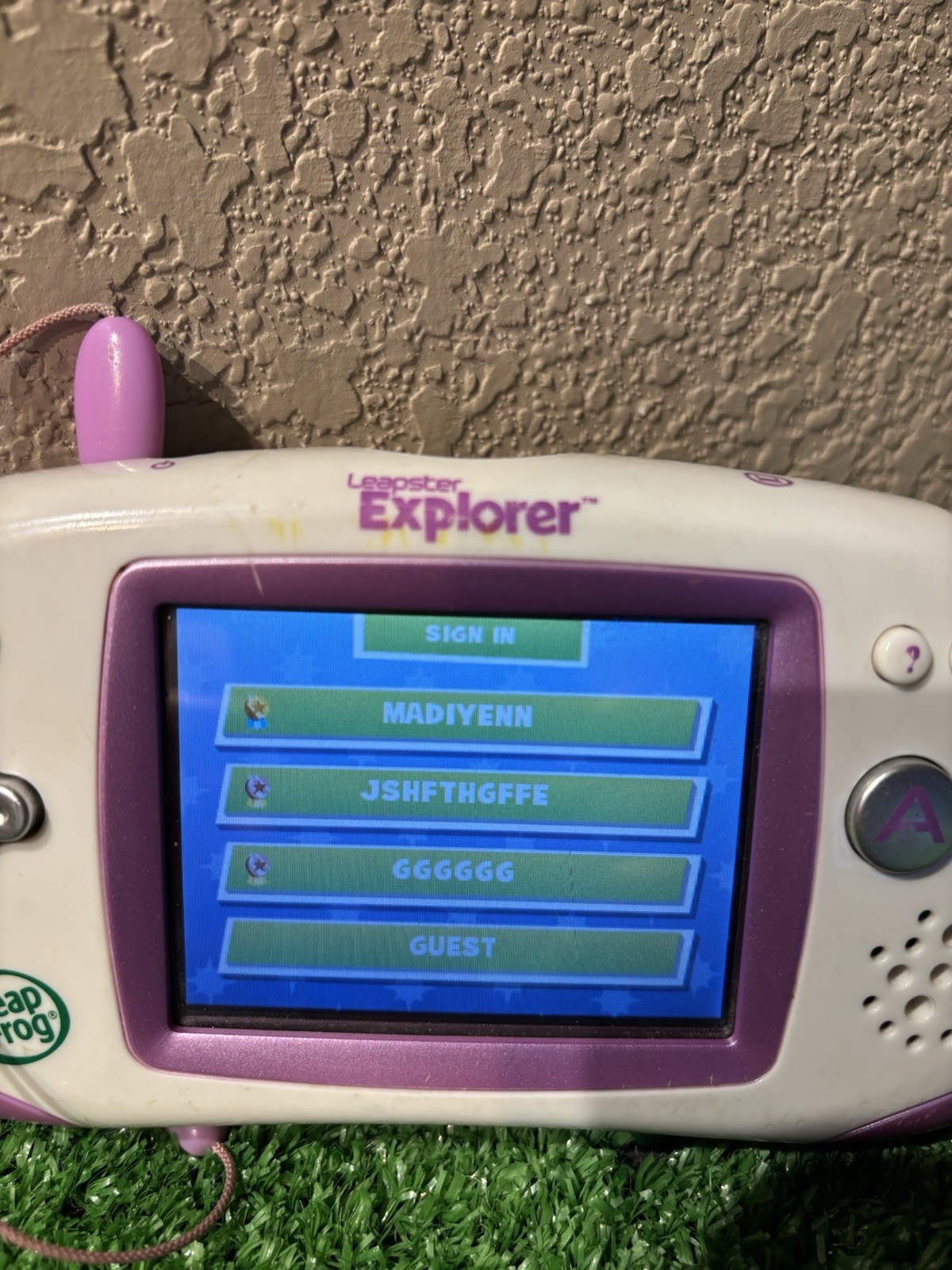 LeapFrog Leapster Explorer Learning System White Purple Unit Cars 2