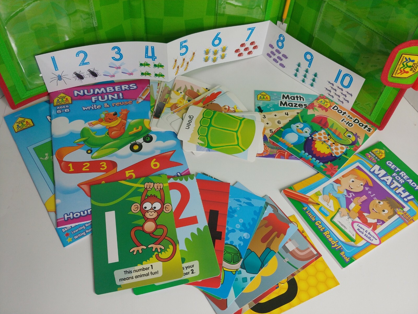 School Zone Get Ready Math Fun Playset Learning Pack Ages 5-7 -NEW