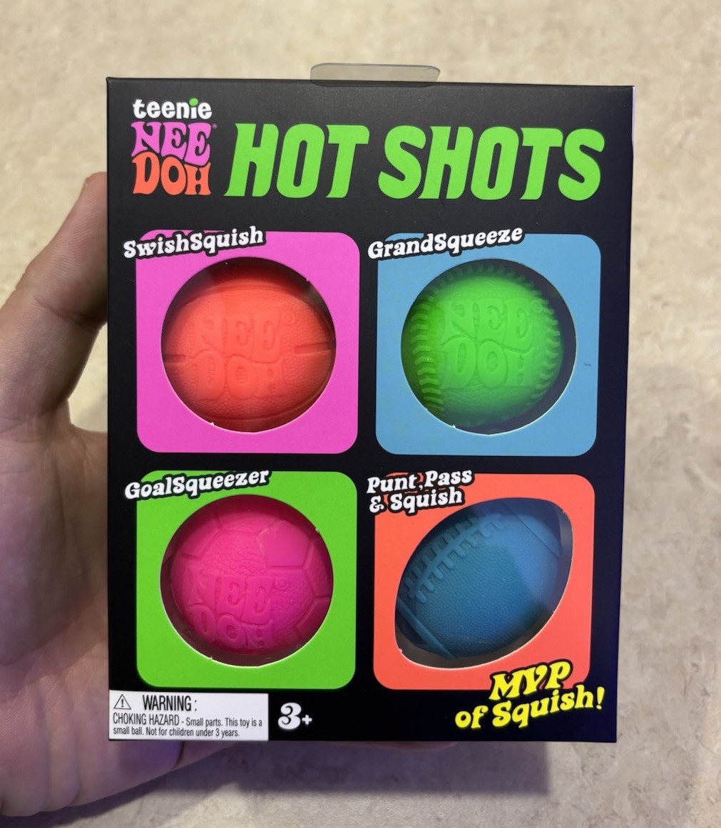 Needoh Hot Shots 4pk Unopened Multicolor Squishy Toy Smoke Free Home