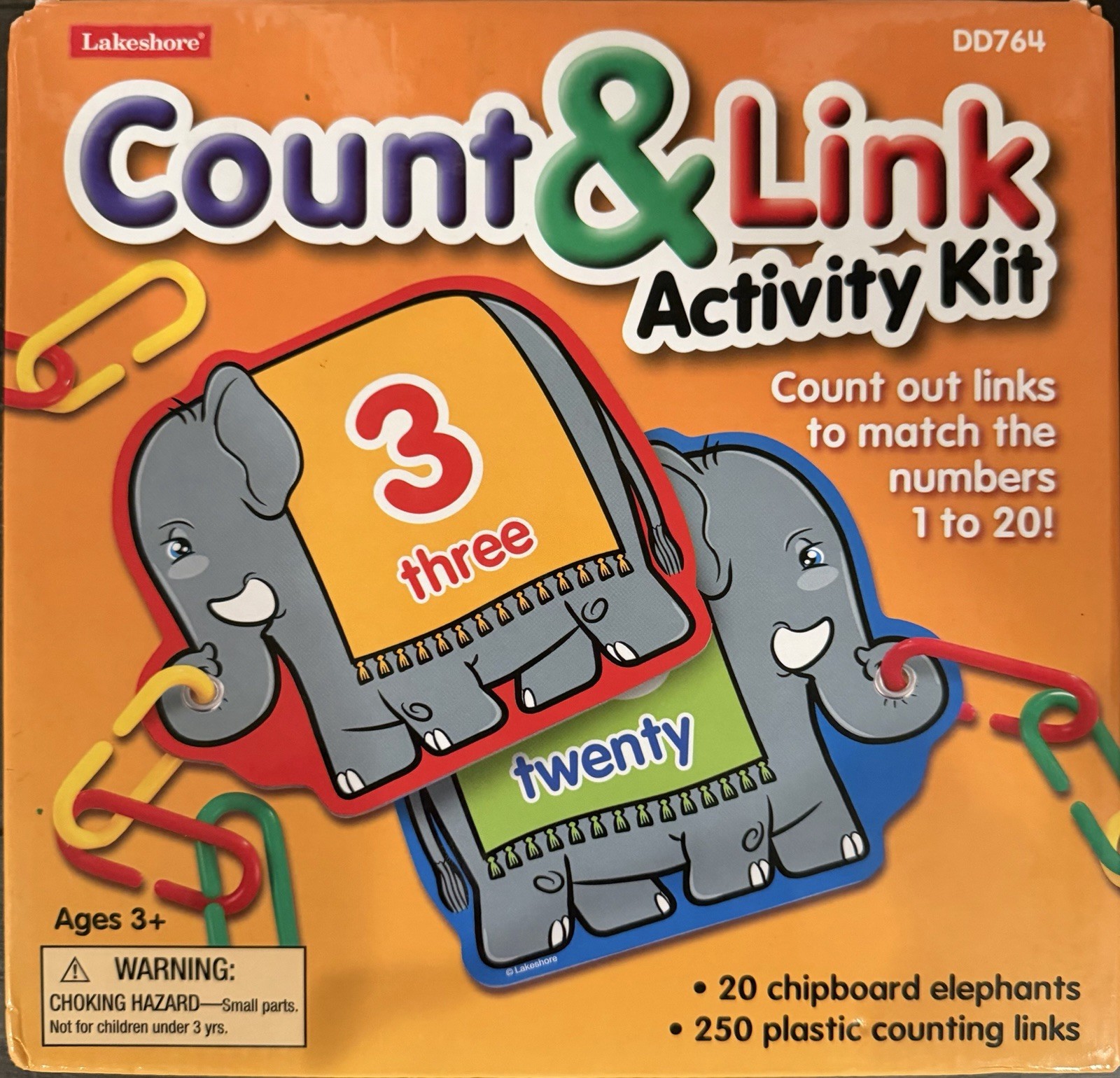 Lakeshore Count & Link Activity Kit – Activity For Hands-on Learners Complete