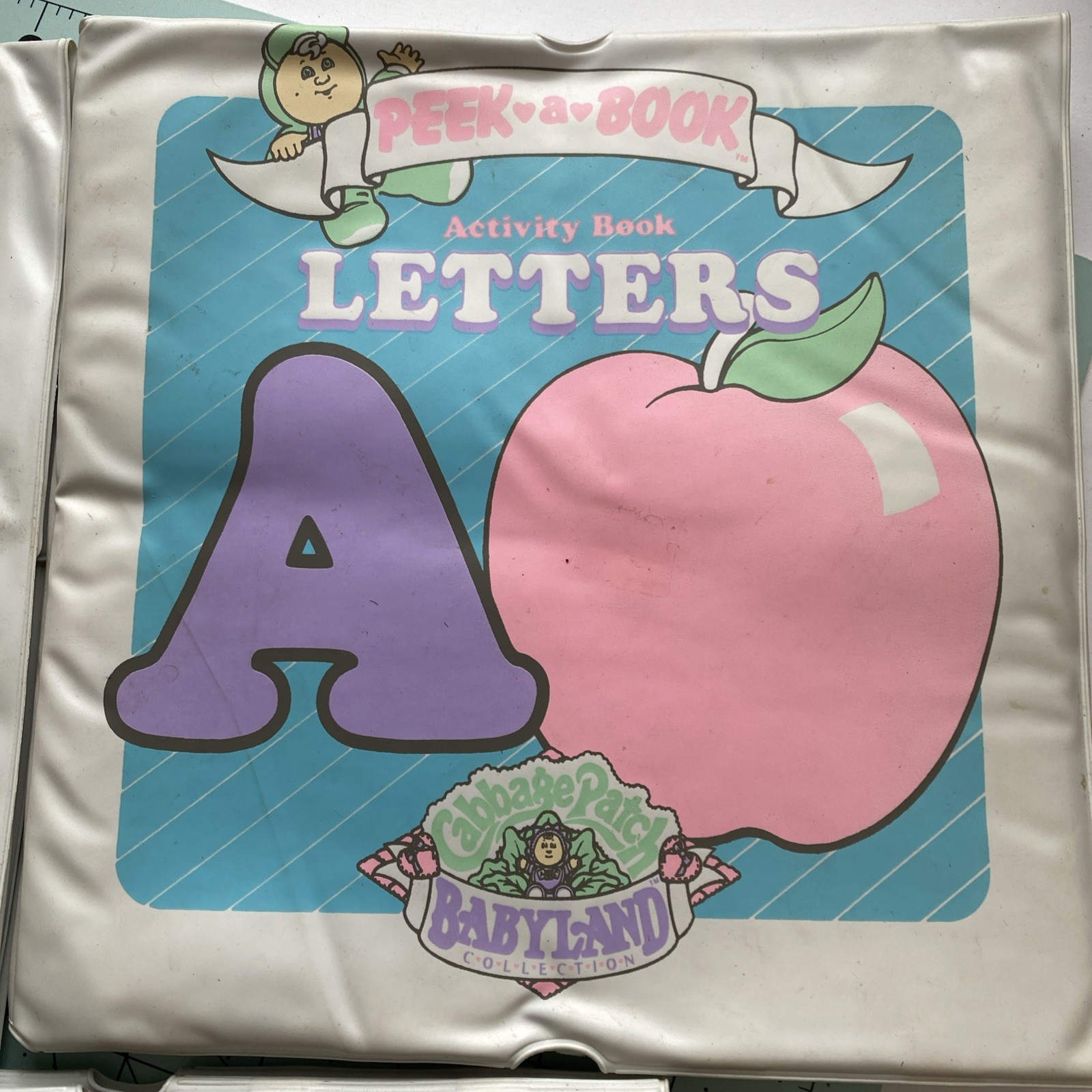 Vtg CPK Peek A Book Set Of 3 Soft Book Mats Letters Numbers Shapes/Colors 1987