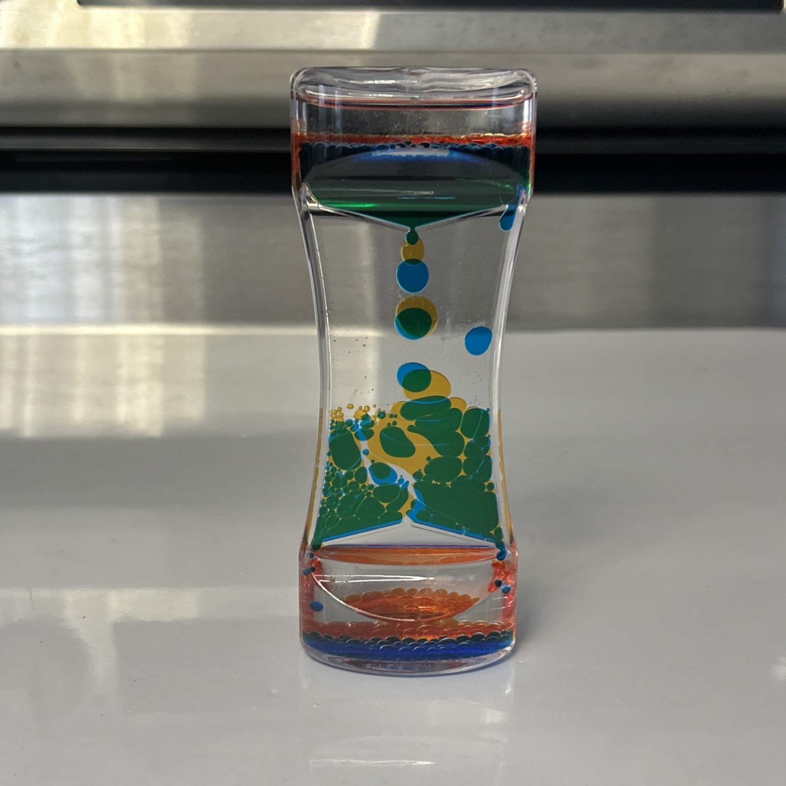 Motion Bubbler Oil Water Liquid Green-Blue-oranges Sensory Toys Fidget Toy