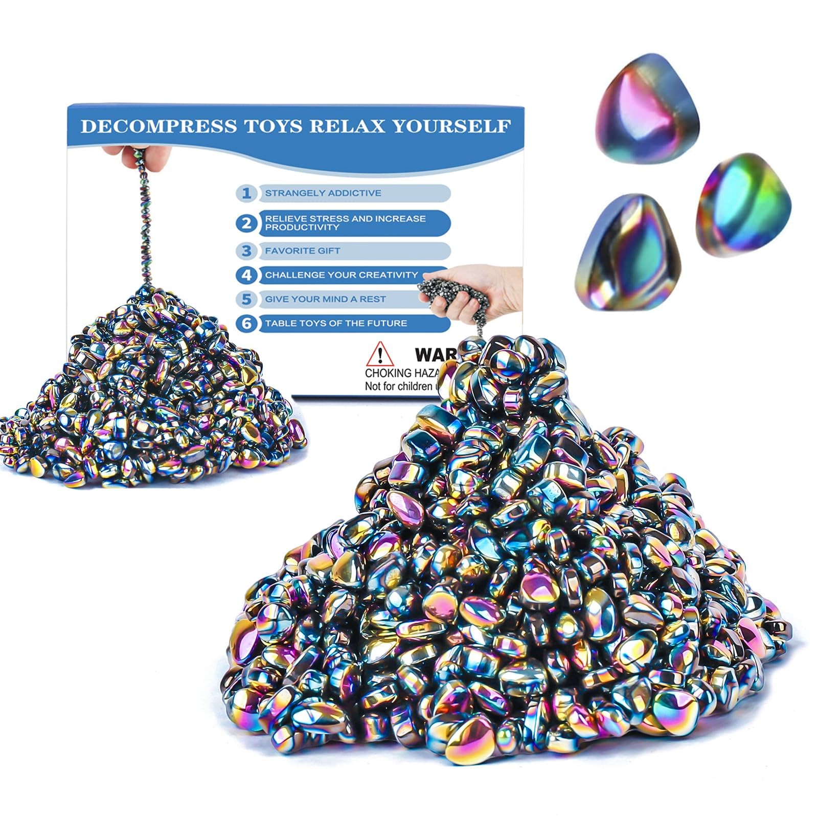 550pcs Desk Fidget Toys for Adults,Stress & Anxiety Relief, Small, Colorful