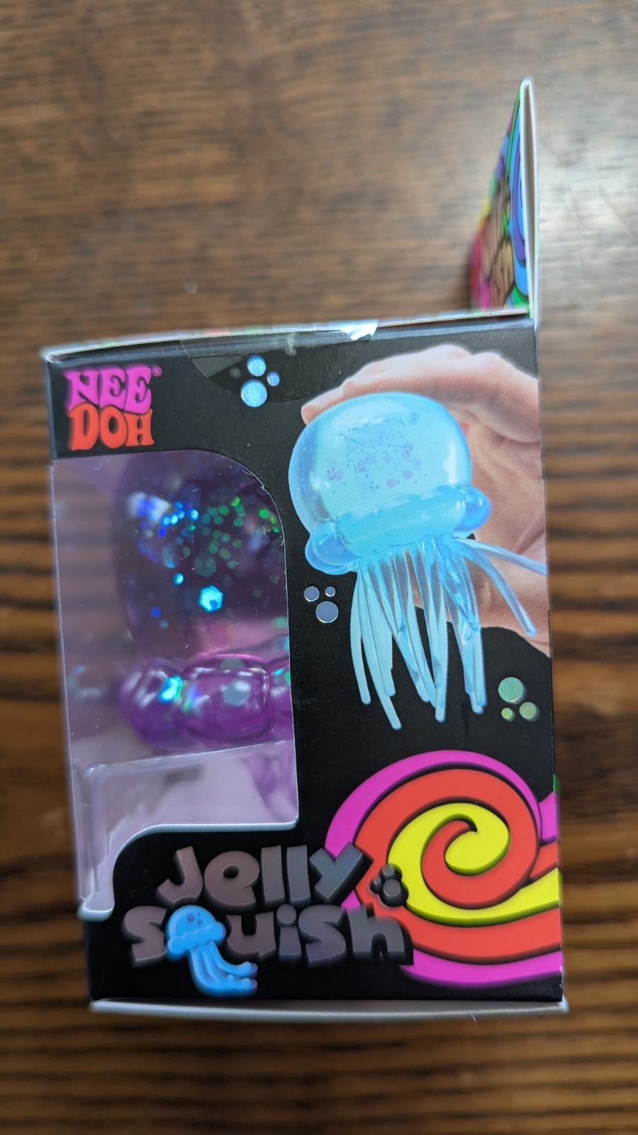 NeeDoh Jelly Squish Jellyfish Super Solid Squish Squeeze Toy Purple 3+ 25330NAB