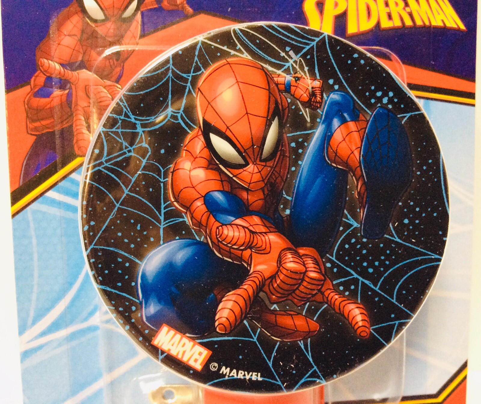 SPIDER-MAN (LED) Plug In Night Light w/Switch (MARVEL Comics) – NEW