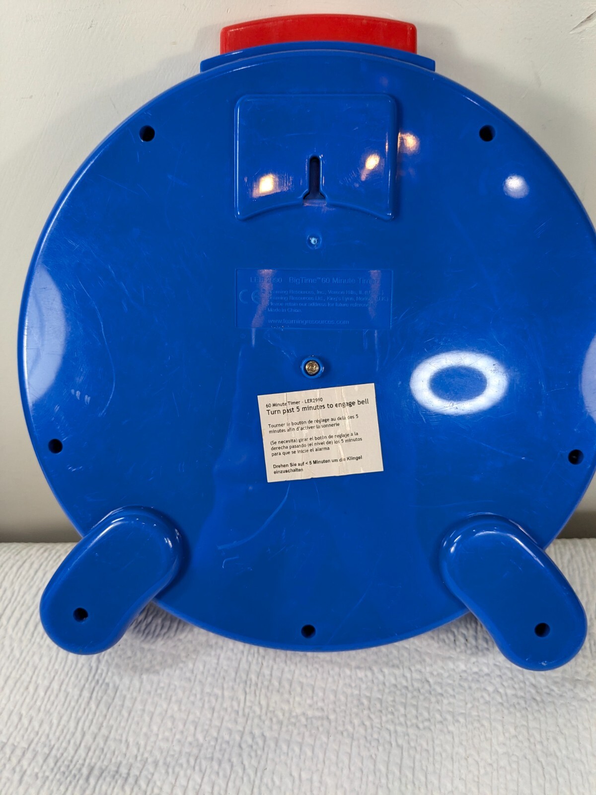 Learning Resources Jumbo Timer 60 Second BigTime Big Time blue kids clock toy