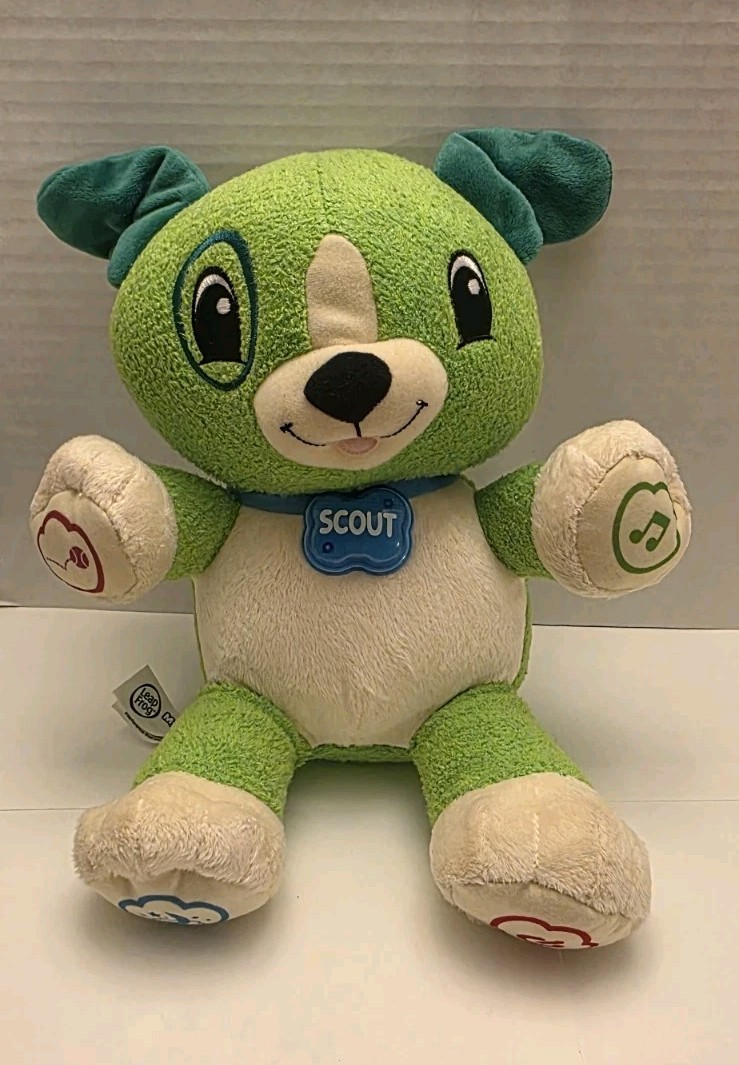Leap Frog Interactive Learning My Pal Scout Plush Talking Puppy Dog WORKS EUC