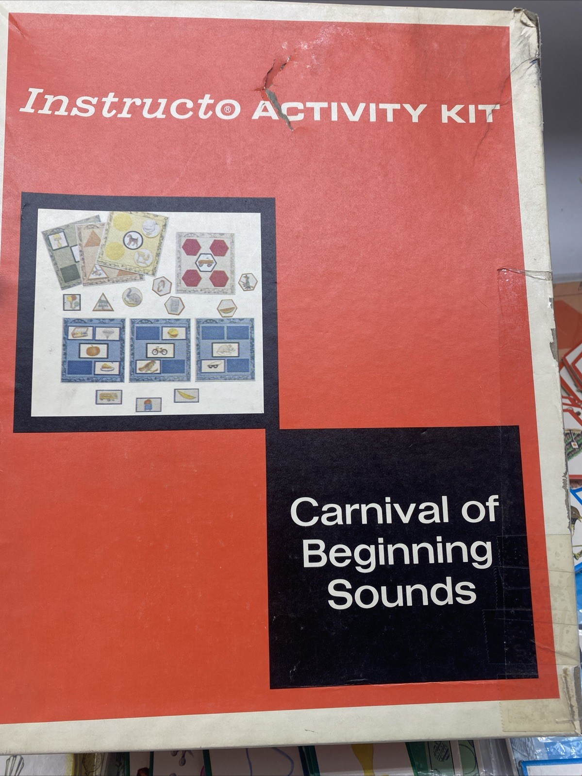 1971 Early Learning Activity Beginning Sounds Great Illustrations Complete!