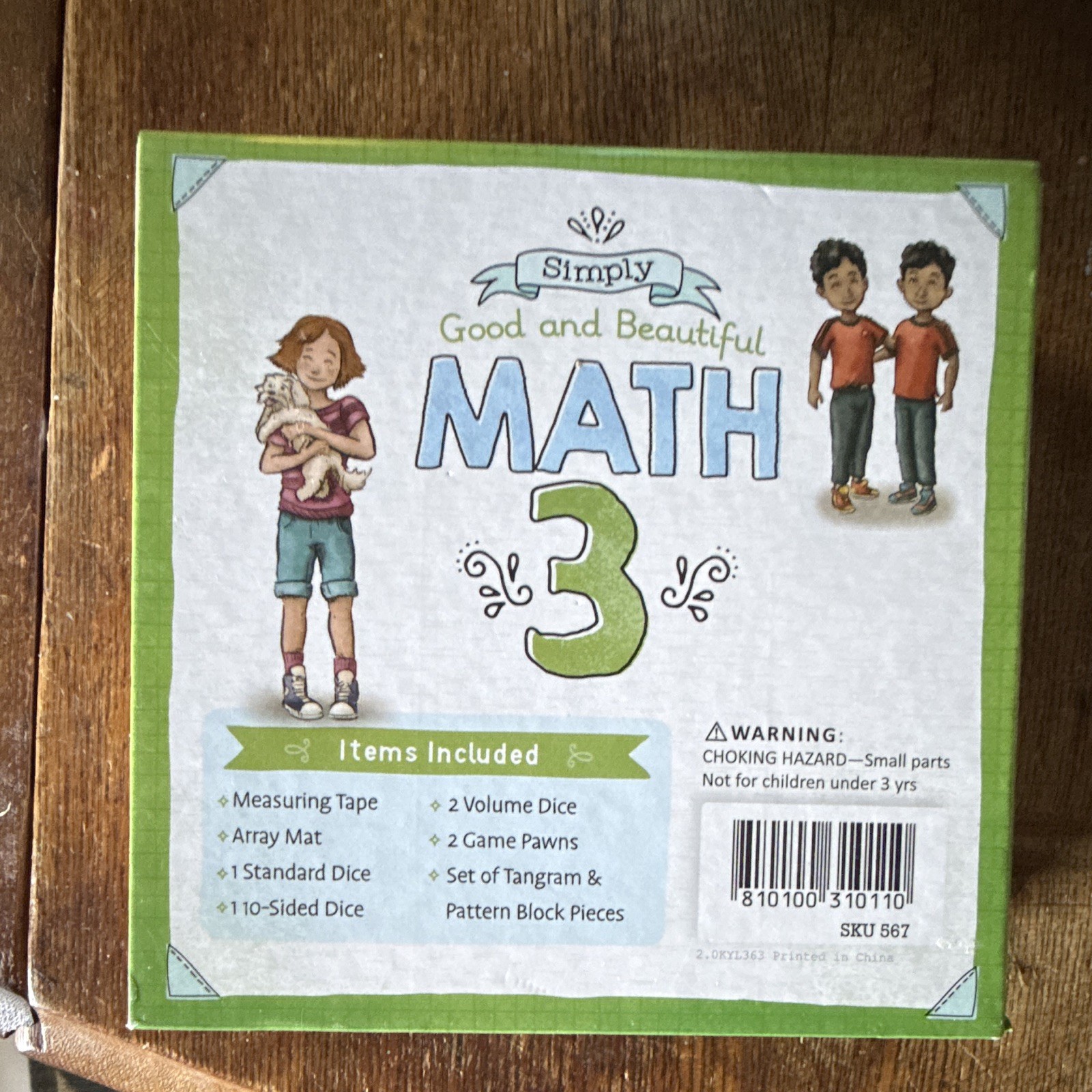 The Good and The Beautiful Math Level 3 Kit w/ Shapes, Dice & Blocks