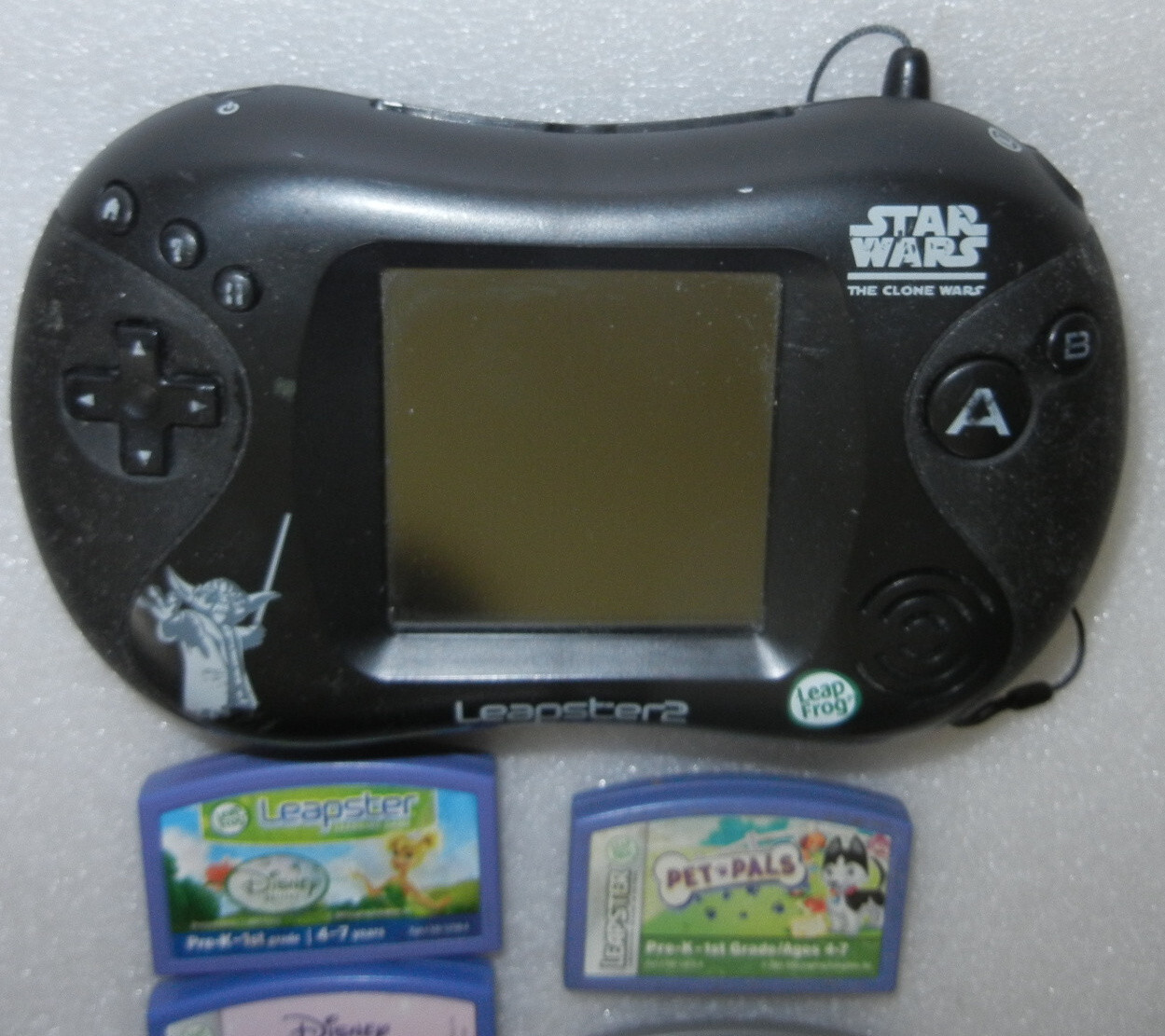 Star Wars Leapster2 System + 7 Lot Leap Frog Leapster Games (Lot L2-7)