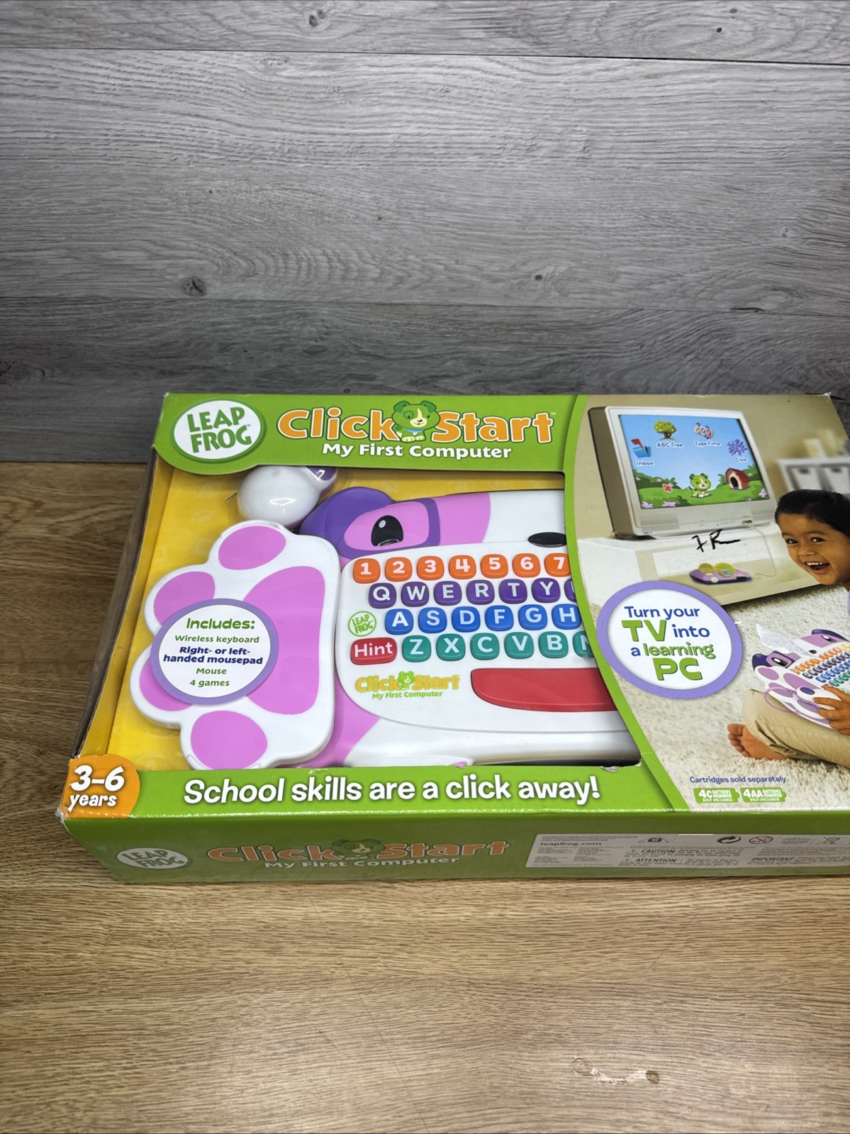 LeapFrog Clickstart My First Computer Wireless Keyboard New Sealed