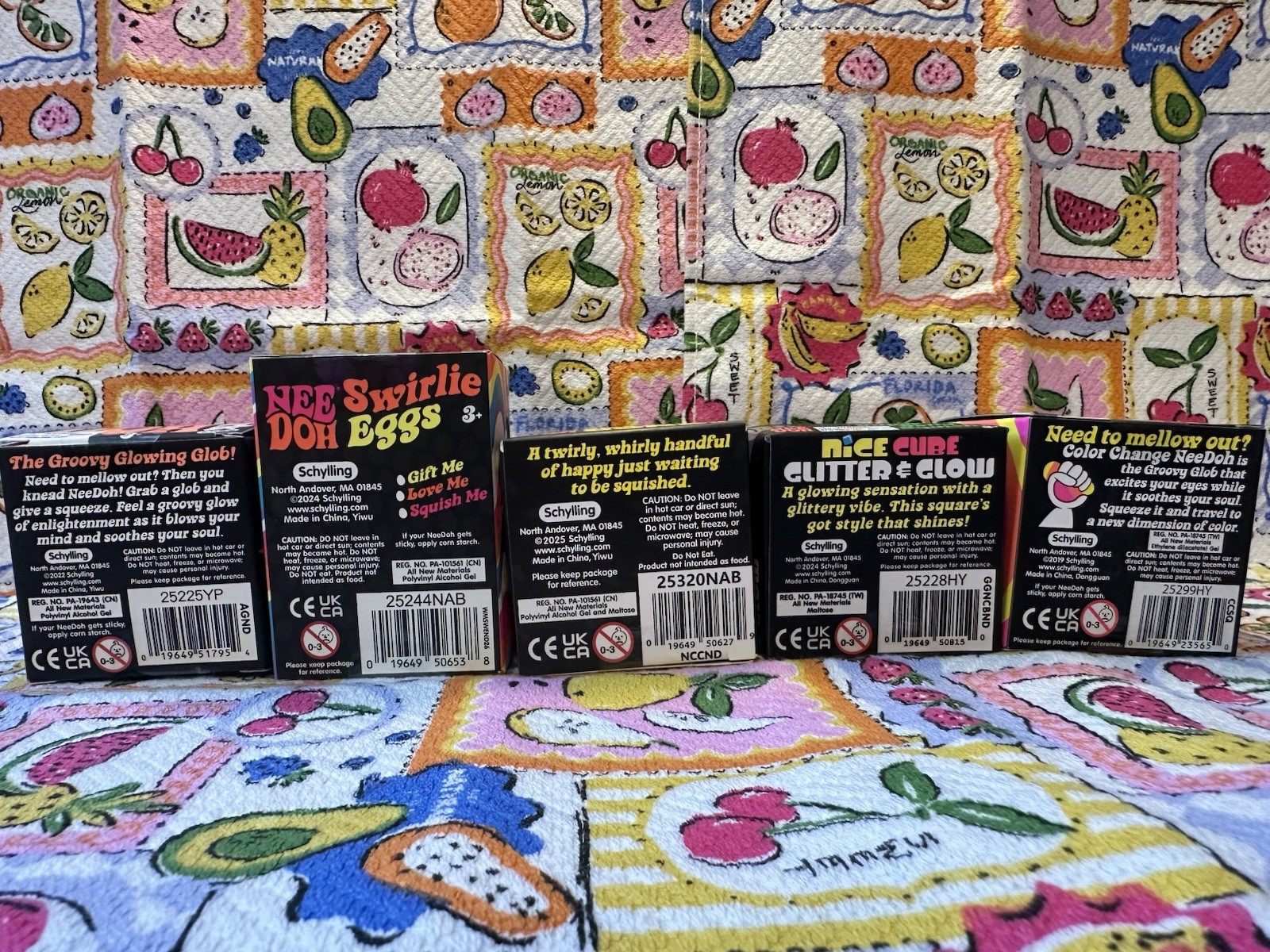 NEW❤️NeeDohs🍊Cream Cone🍦,🦋Glitter Glow🧡Glow Dark🌸Color Change+Swirlie Egg