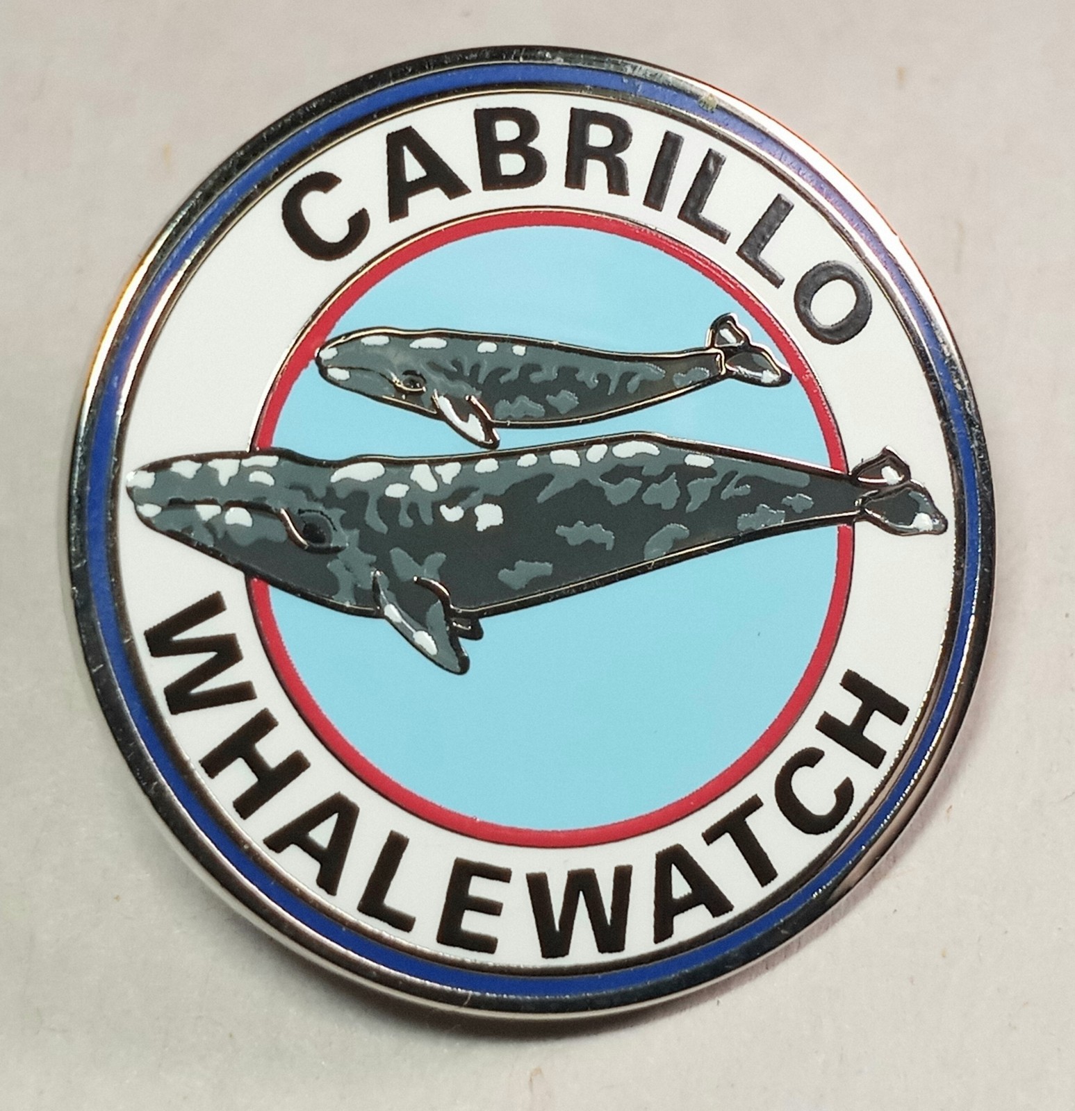 Gray Whale Figure Lot & Cabrillo Pin Safari Ltd. Monterey Bay Aquarium 1991 1994